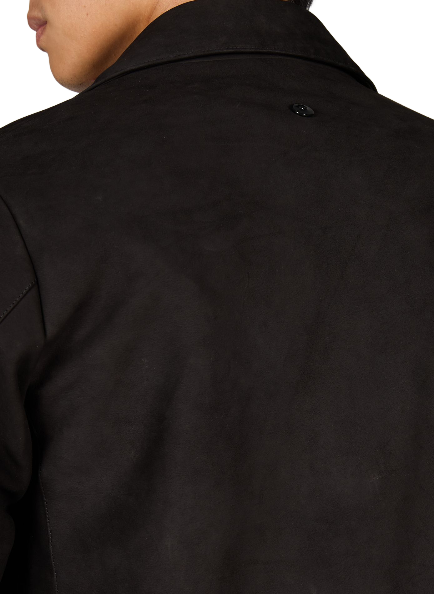 Blazer en cuir OMAR AFRIDI Noir