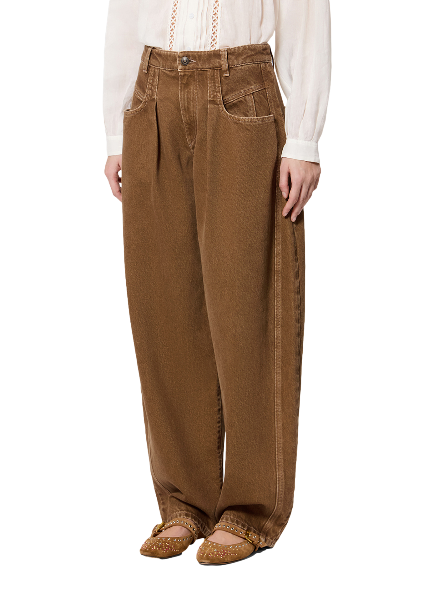 Denim kokerrok Lisha van katoen ISABEL MARANT Bruin