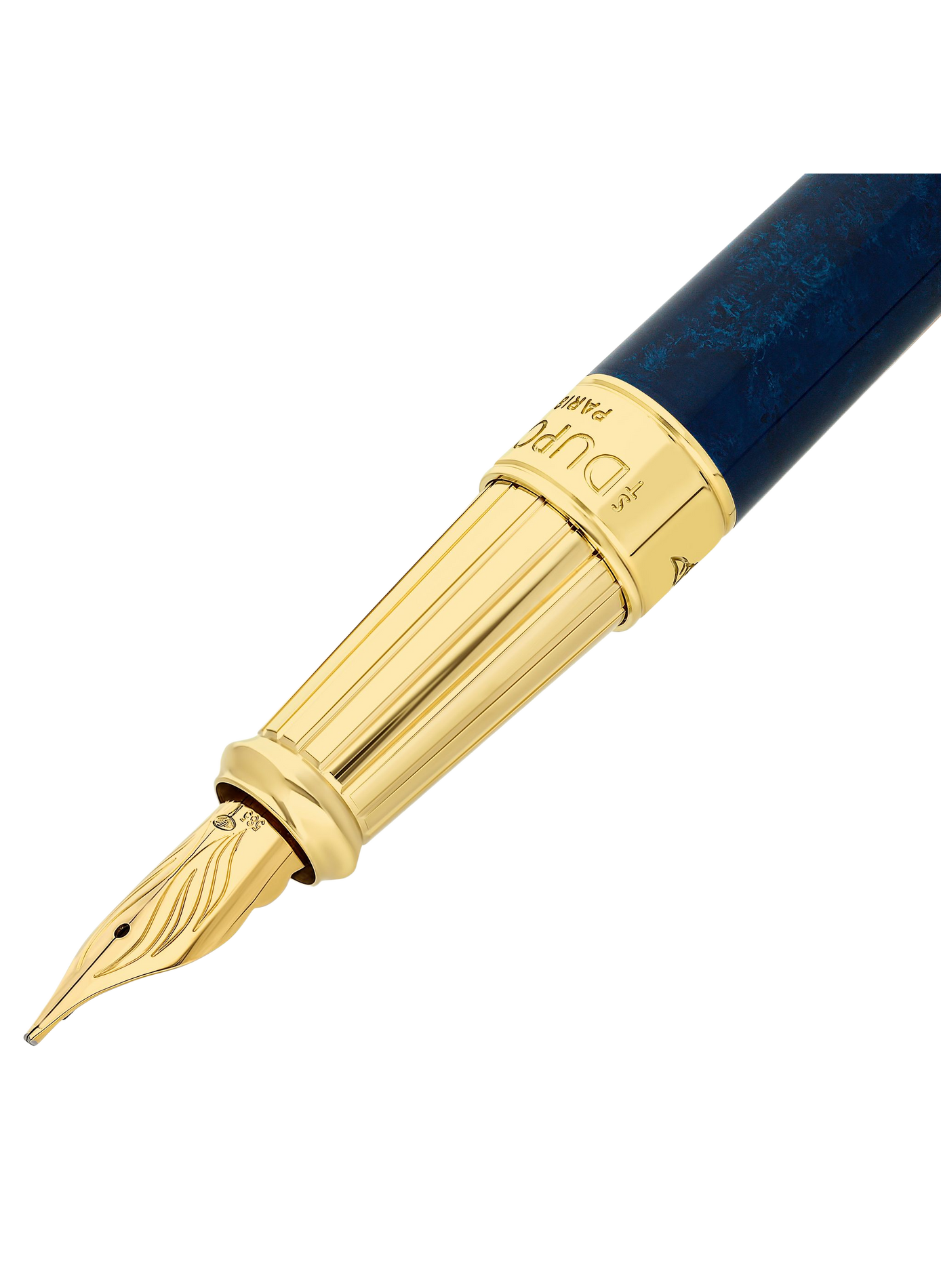 Stylo Plume large Savoir-Faire Popote Line D Eternity S.T. DUPONT Bleu