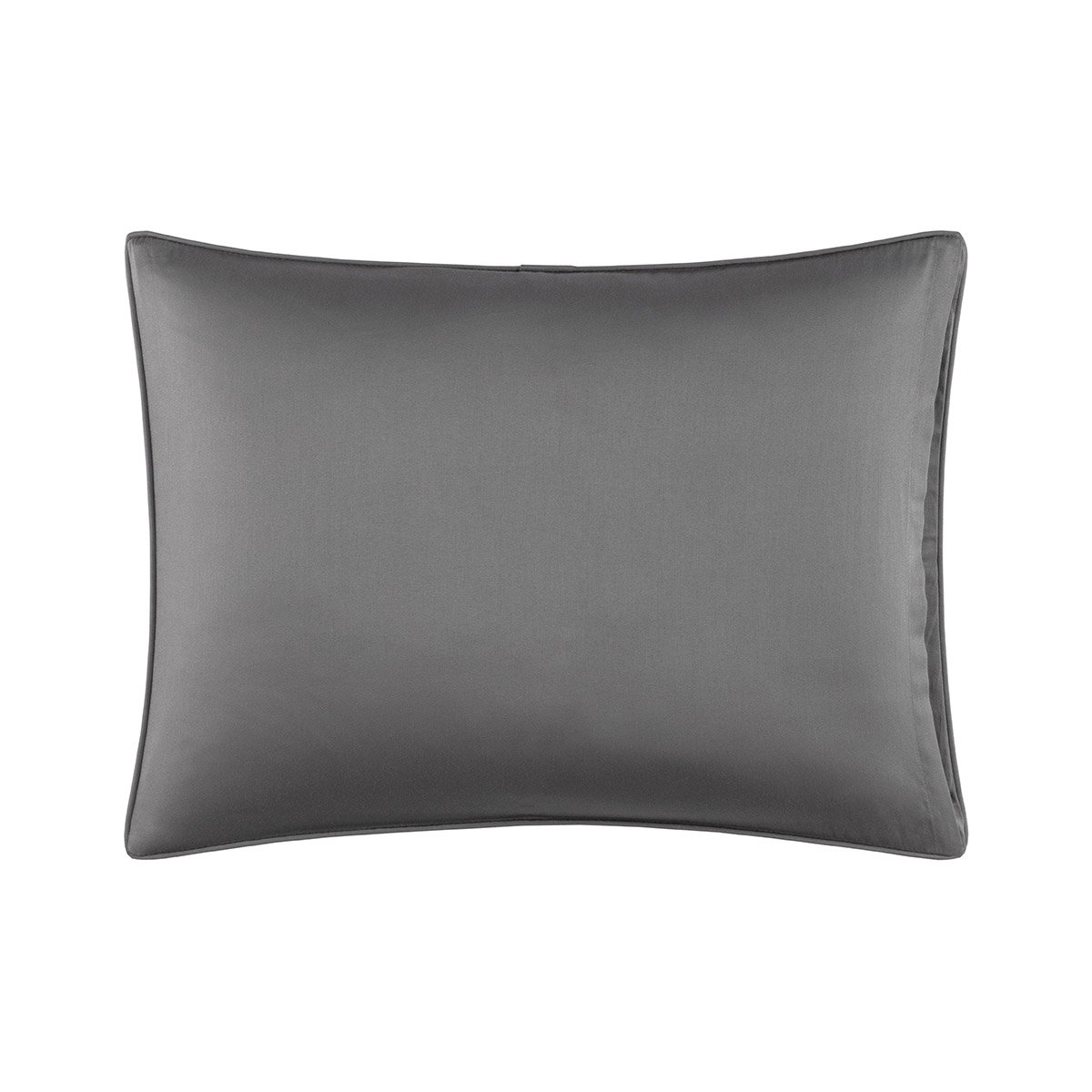 Taie d'oreiller en satin de coton, damier DESFORGES Gris