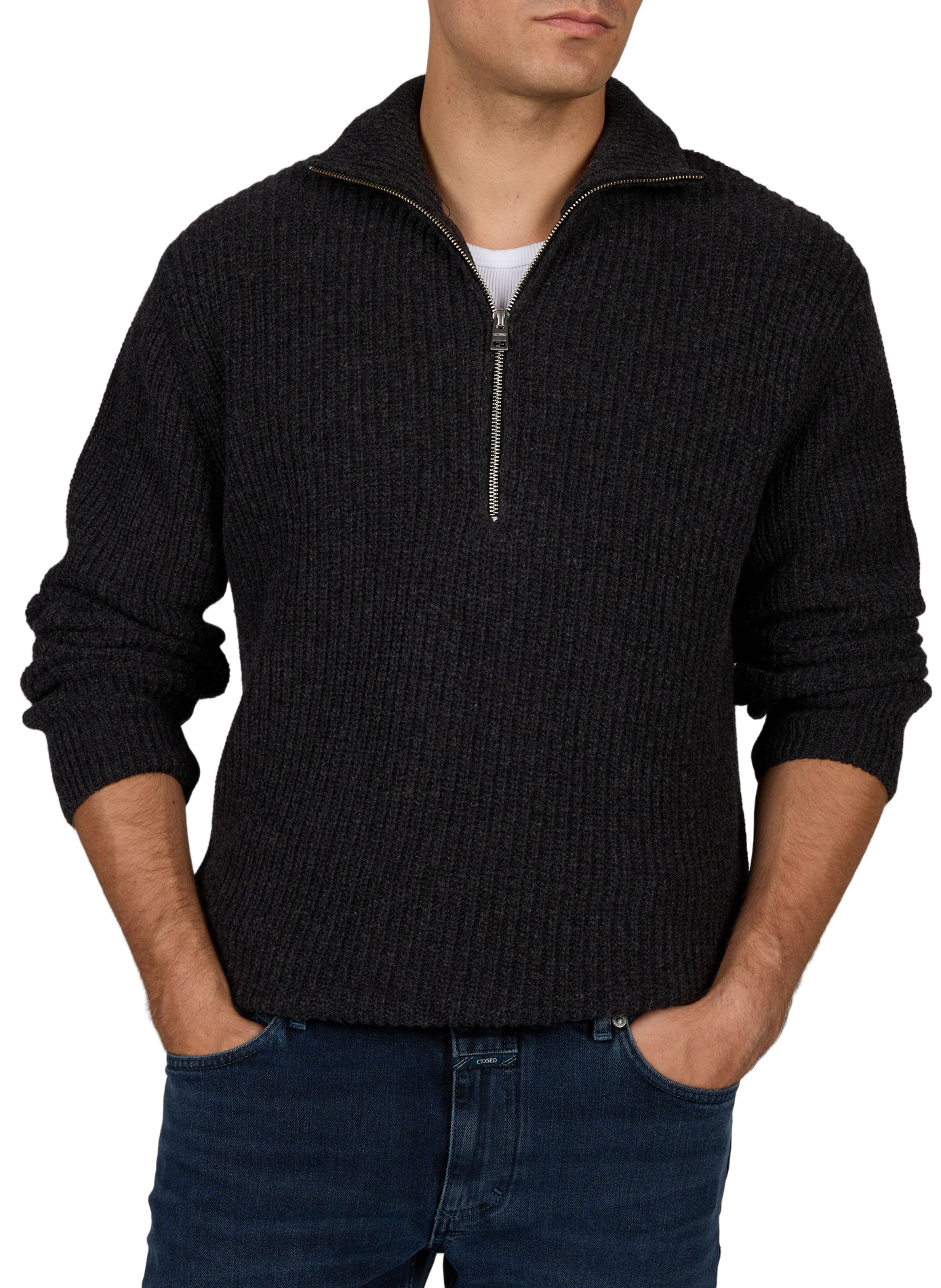 Wool high-neck jumper CLOSED Black
