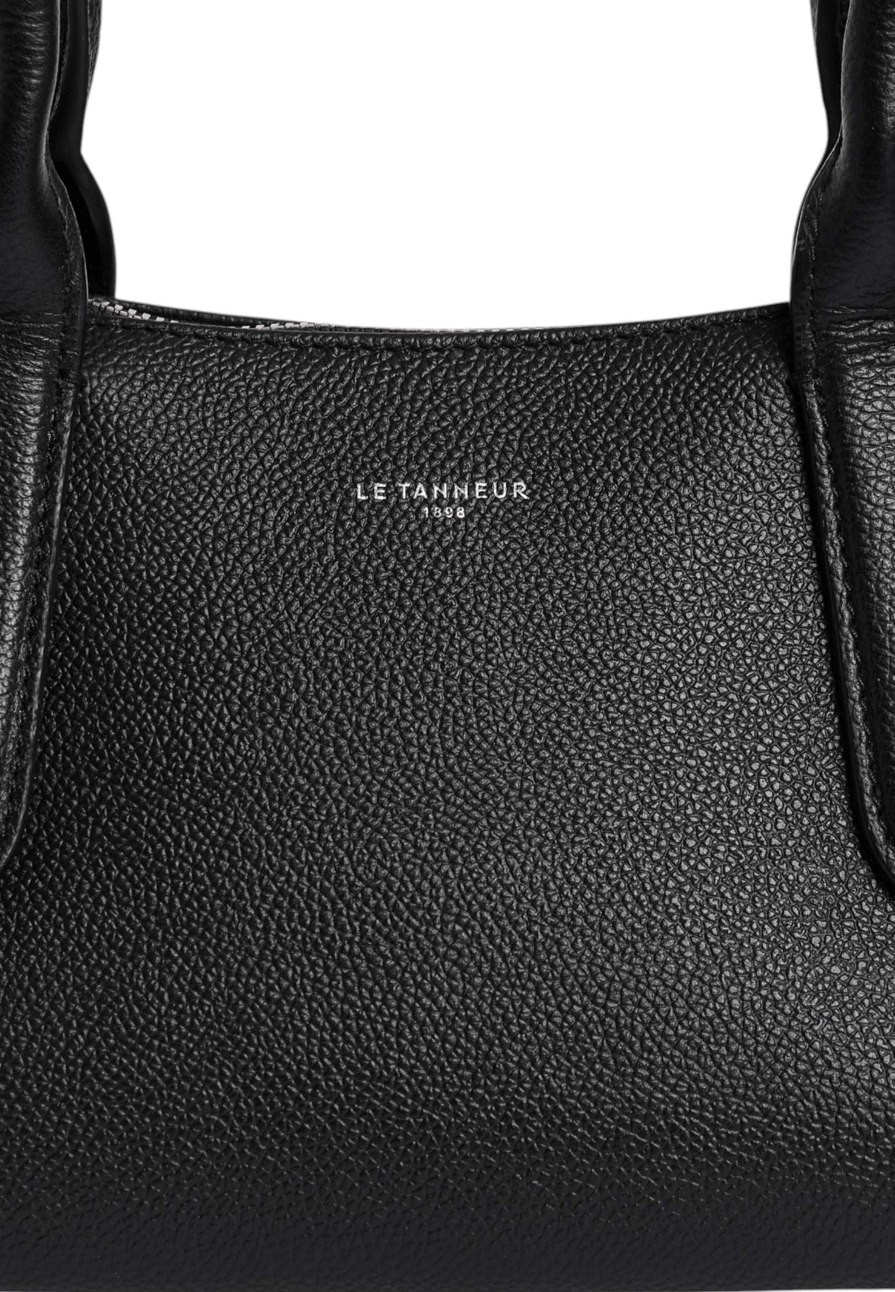 Sac bowling apolline en cuir grainé LE TANNEUR Noir