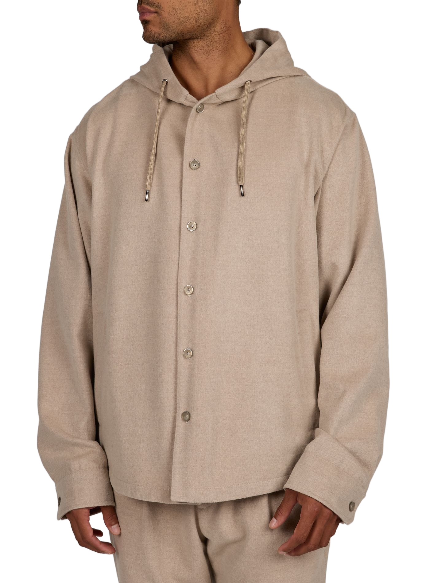 Veste ample à capuche HERNO Beige