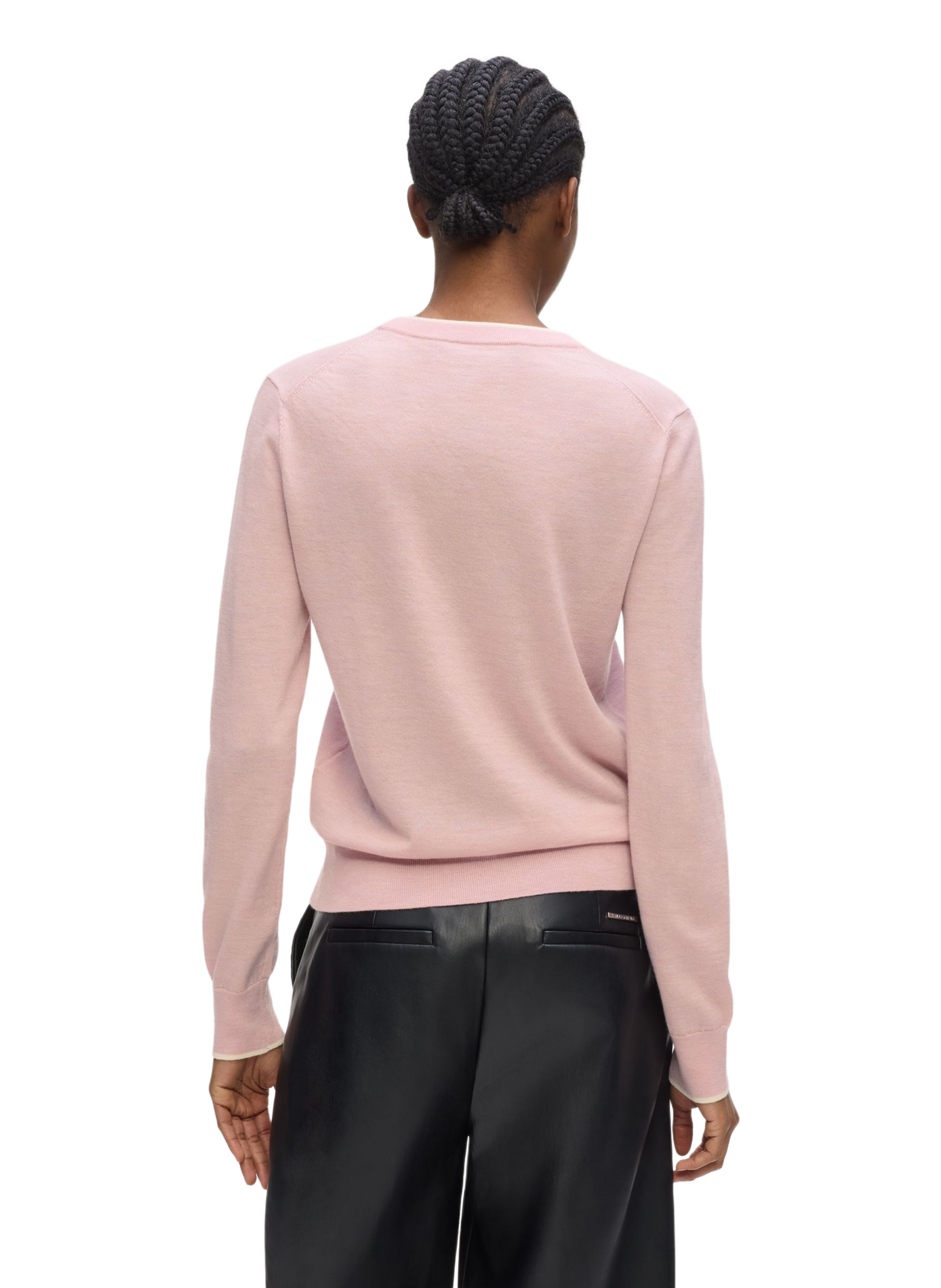 Merino wool jumper KARL LAGERFELD Pink