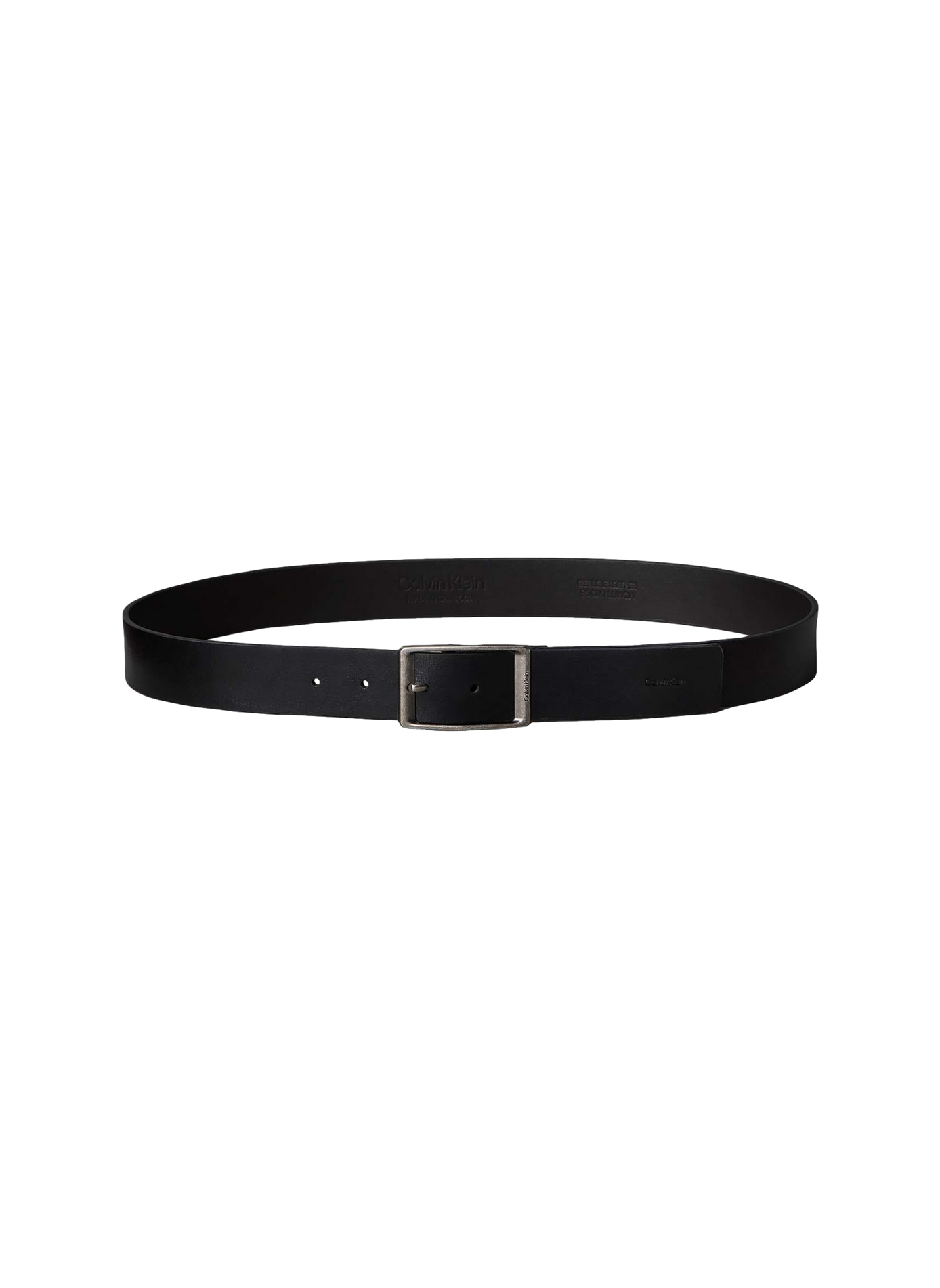 Ceinture à boucle en cuir CALVIN KLEIN Noir