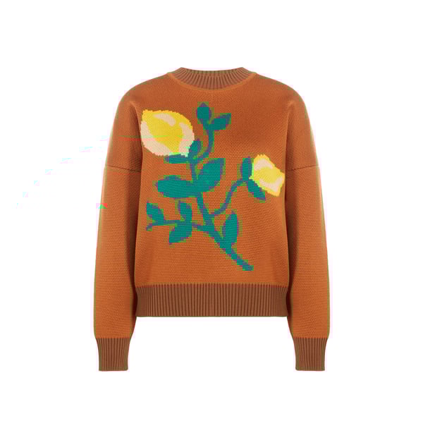 Pull à motif en laine