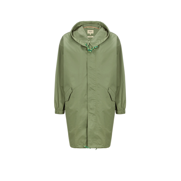Bellerose Oversized Cotton-blend Jacket In Green