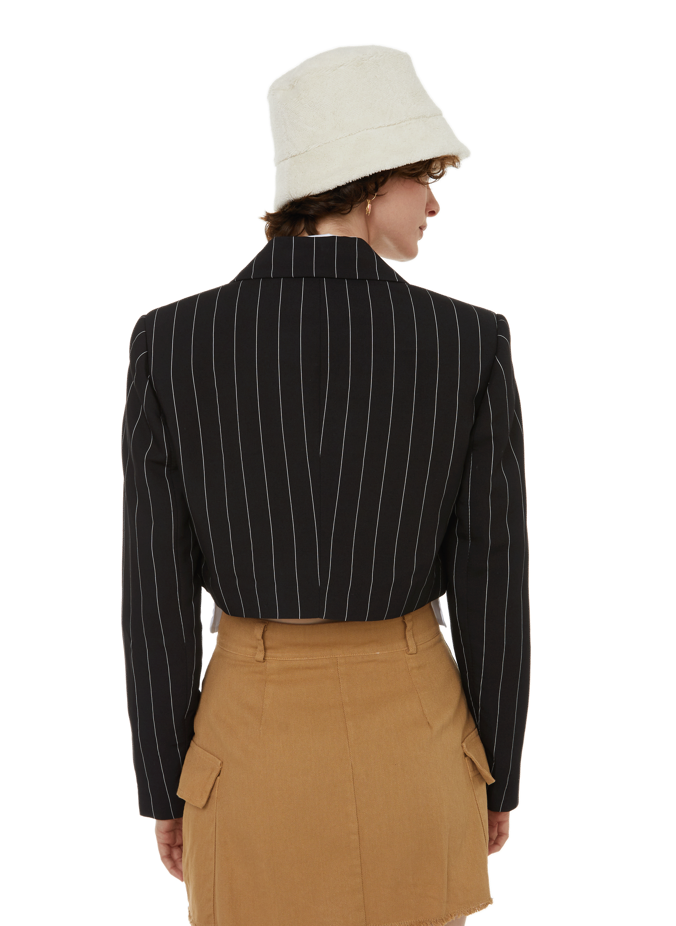 Striped blazer  THE SOCIAL SUNDAY Black