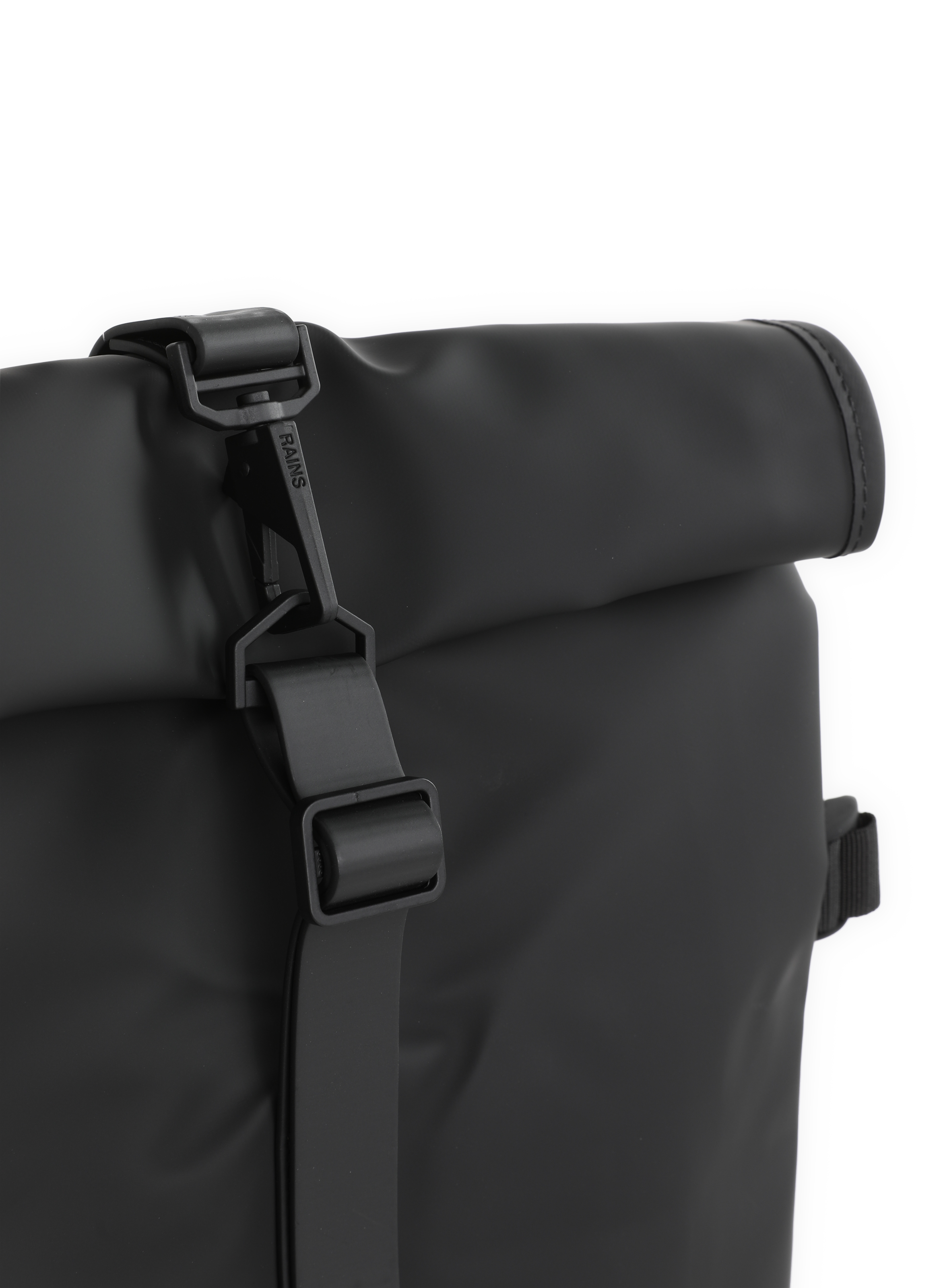 Rolltop Rucksack Large Backpack RAINS Black