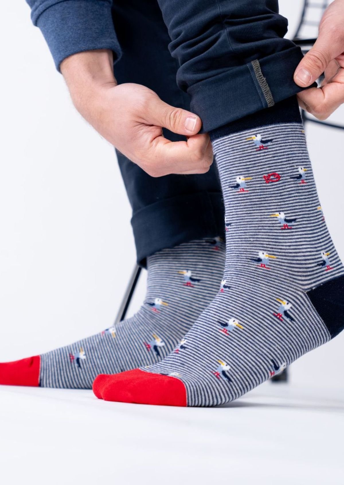 Chaussettes en coton peigné animaux BILLYBELT Noir