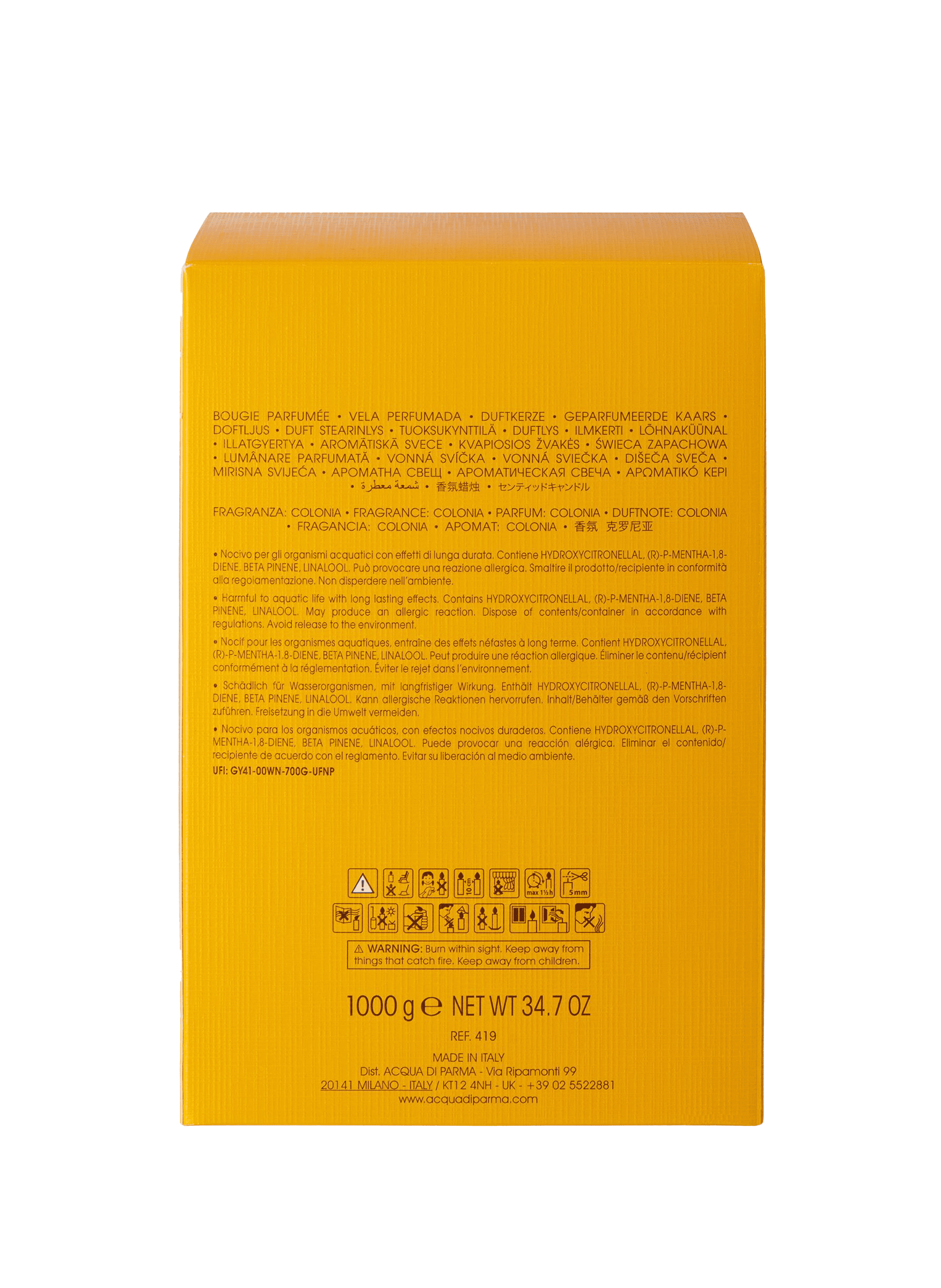 Cube Colonia Candle ACQUA DI PARMA No color