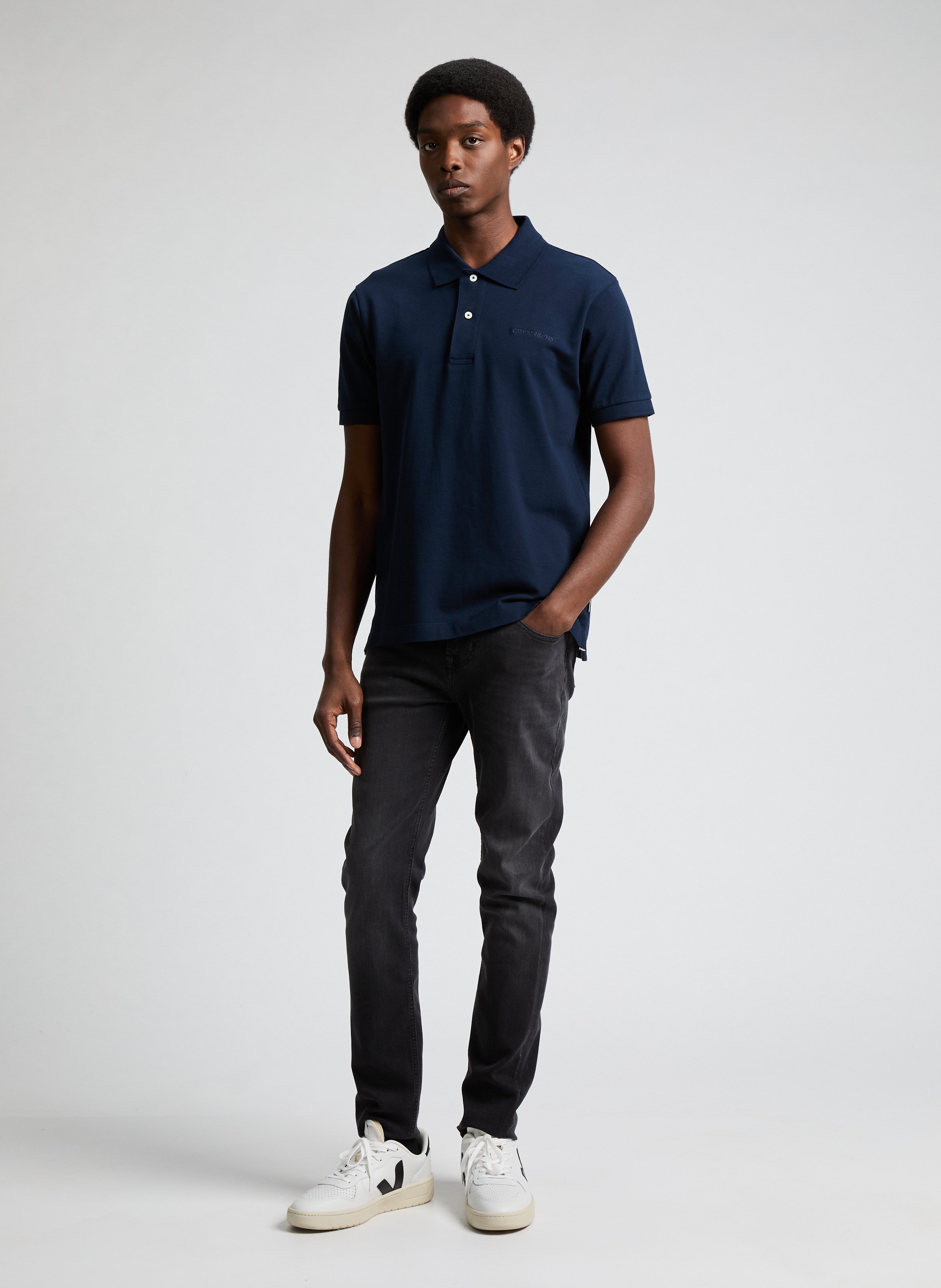 Polo en coton  GUESS Bleu