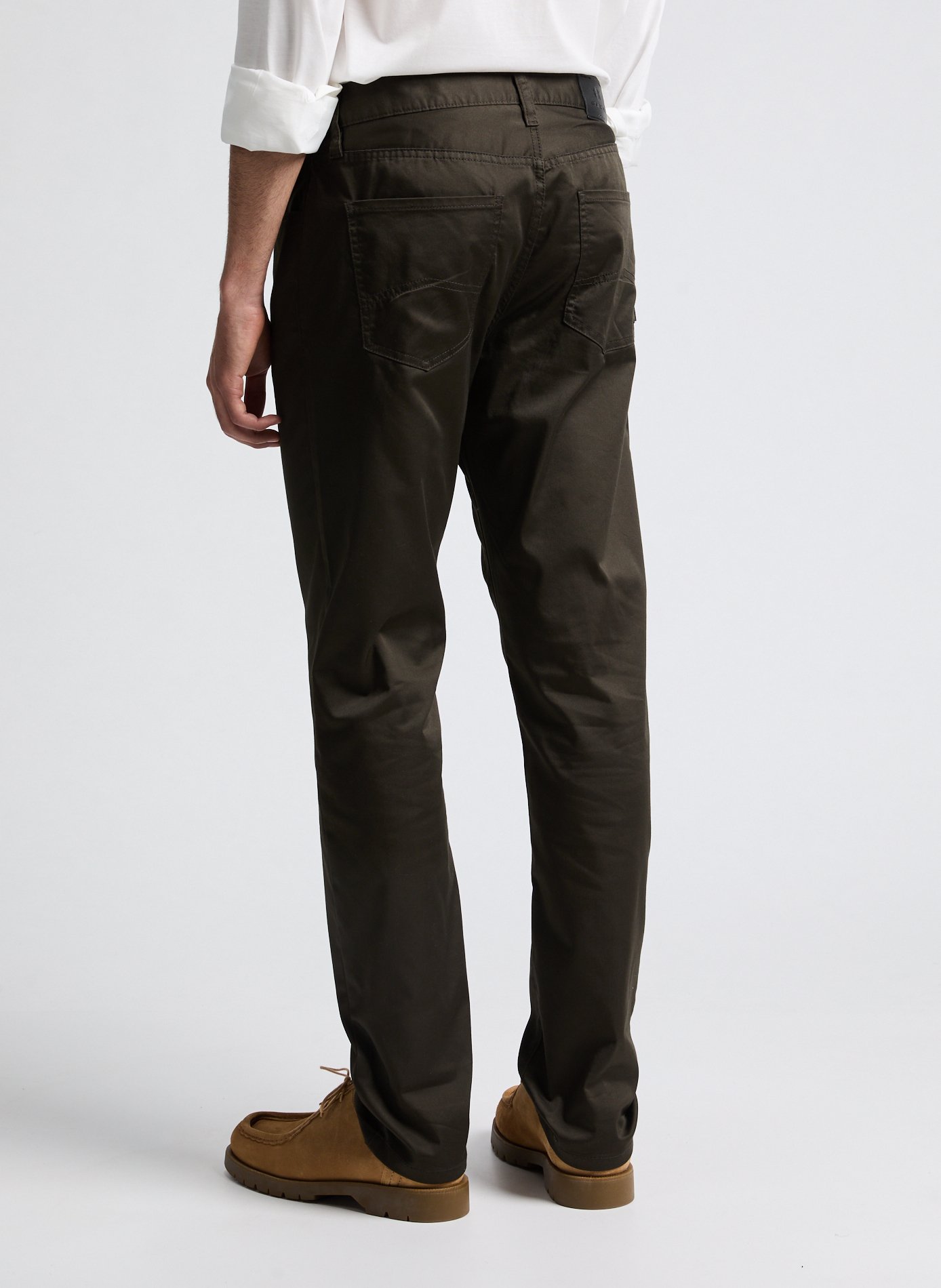 Bedford slim-fit cotton trousers ARMANI EXCHANGE Brown