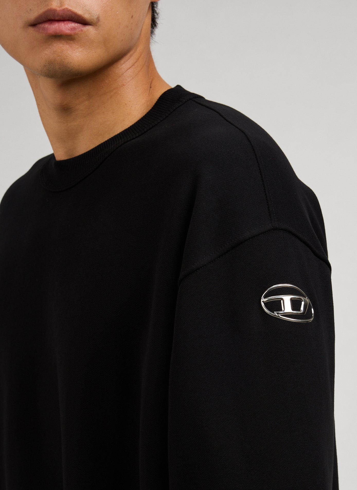Sweatshirt aus Baumwolle S-Macs-Hood-Od DIESEL Schwarz