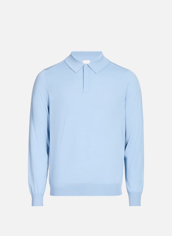 Wool polo shirt Blue by PAUL SMITH PAUL SMITH Wool polo shirt Blue