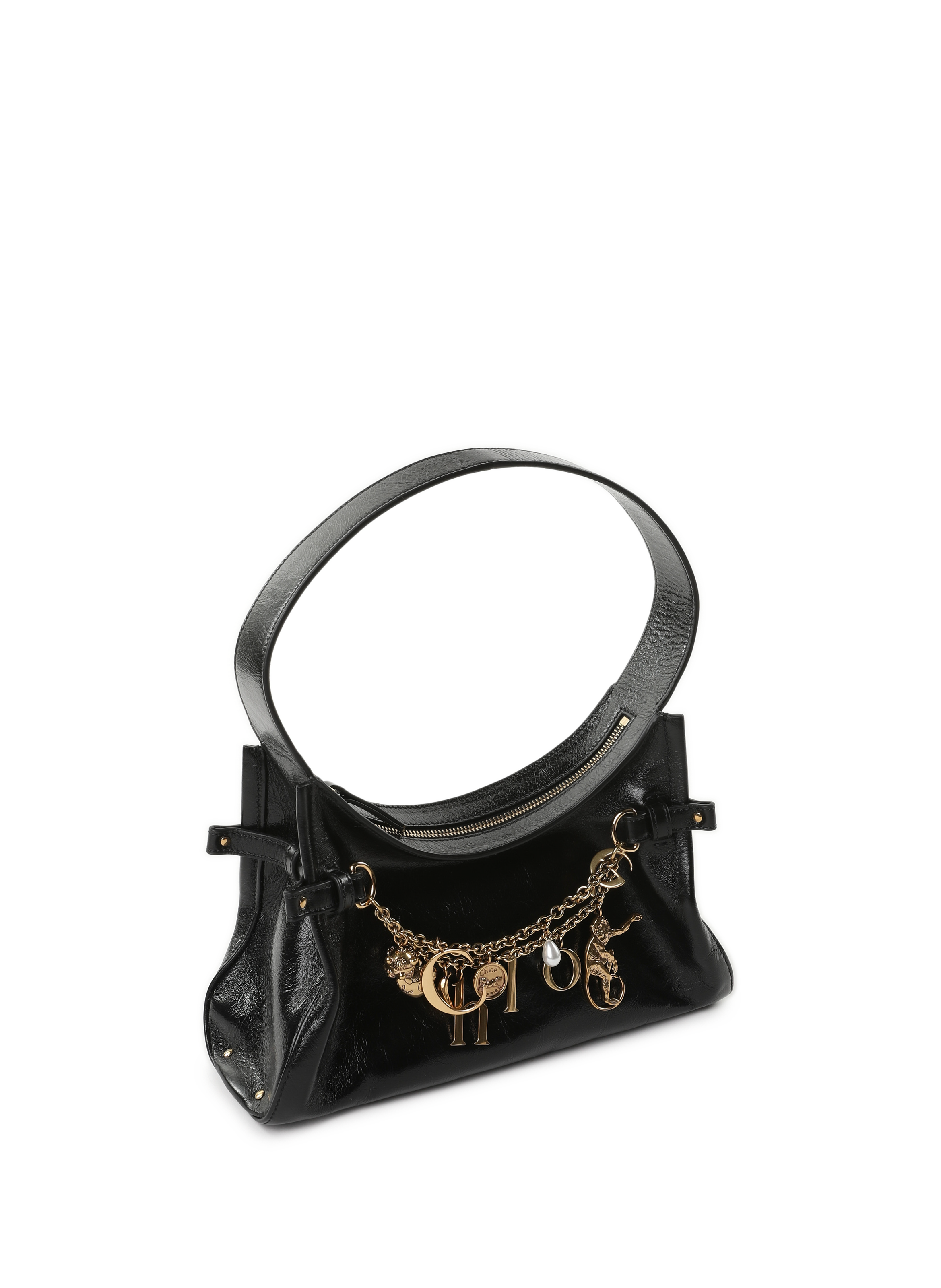 Sac à main Hobo en cuir  CHLOÉ Noir