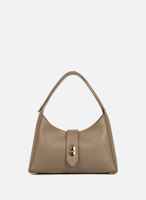 Sac hobo - top double Marron by LANCASTER LANCASTER Sac hobo - top double Marron
