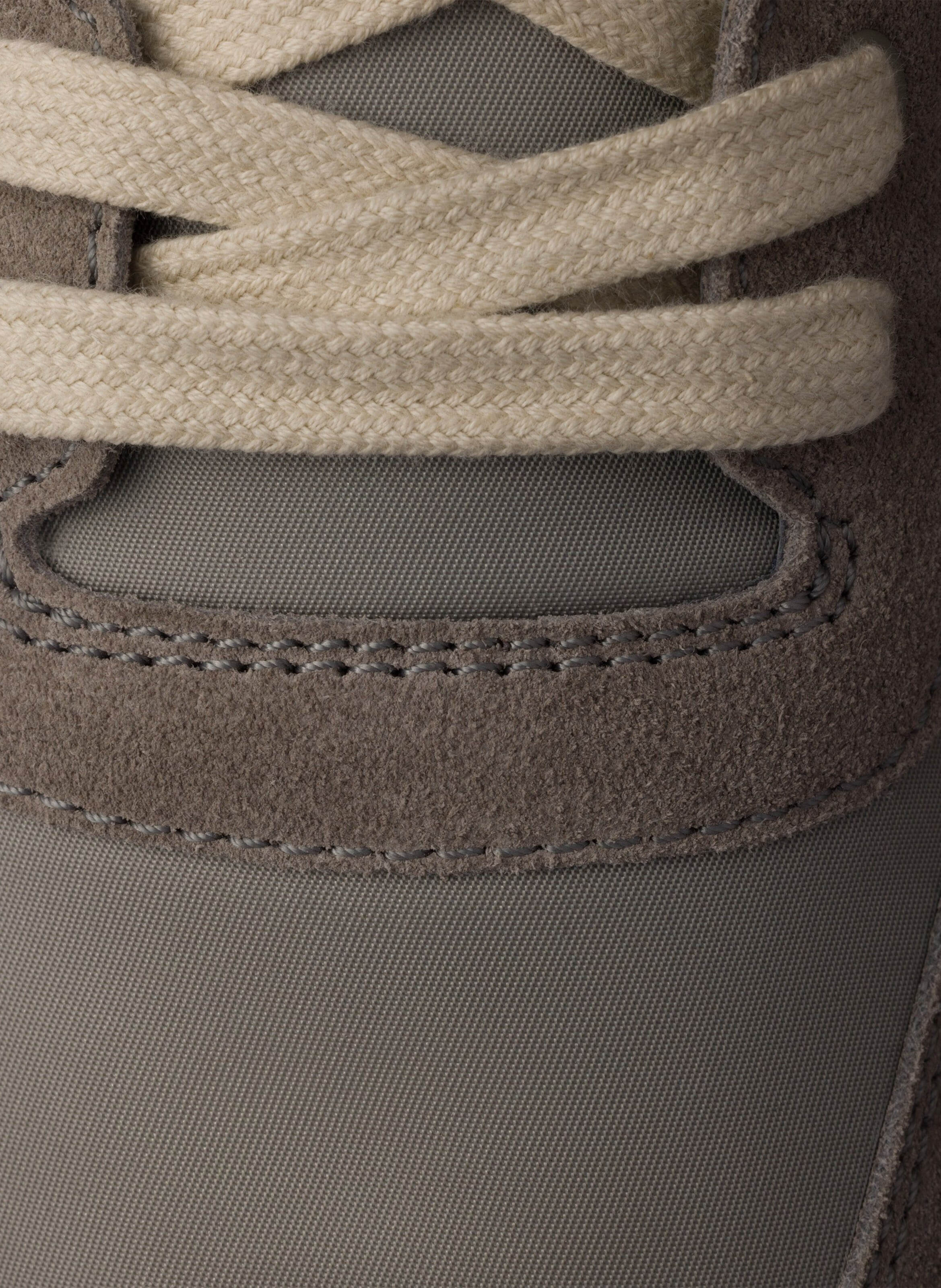 Sneakers downtown en re-nylon et veau velours PRADA Argent