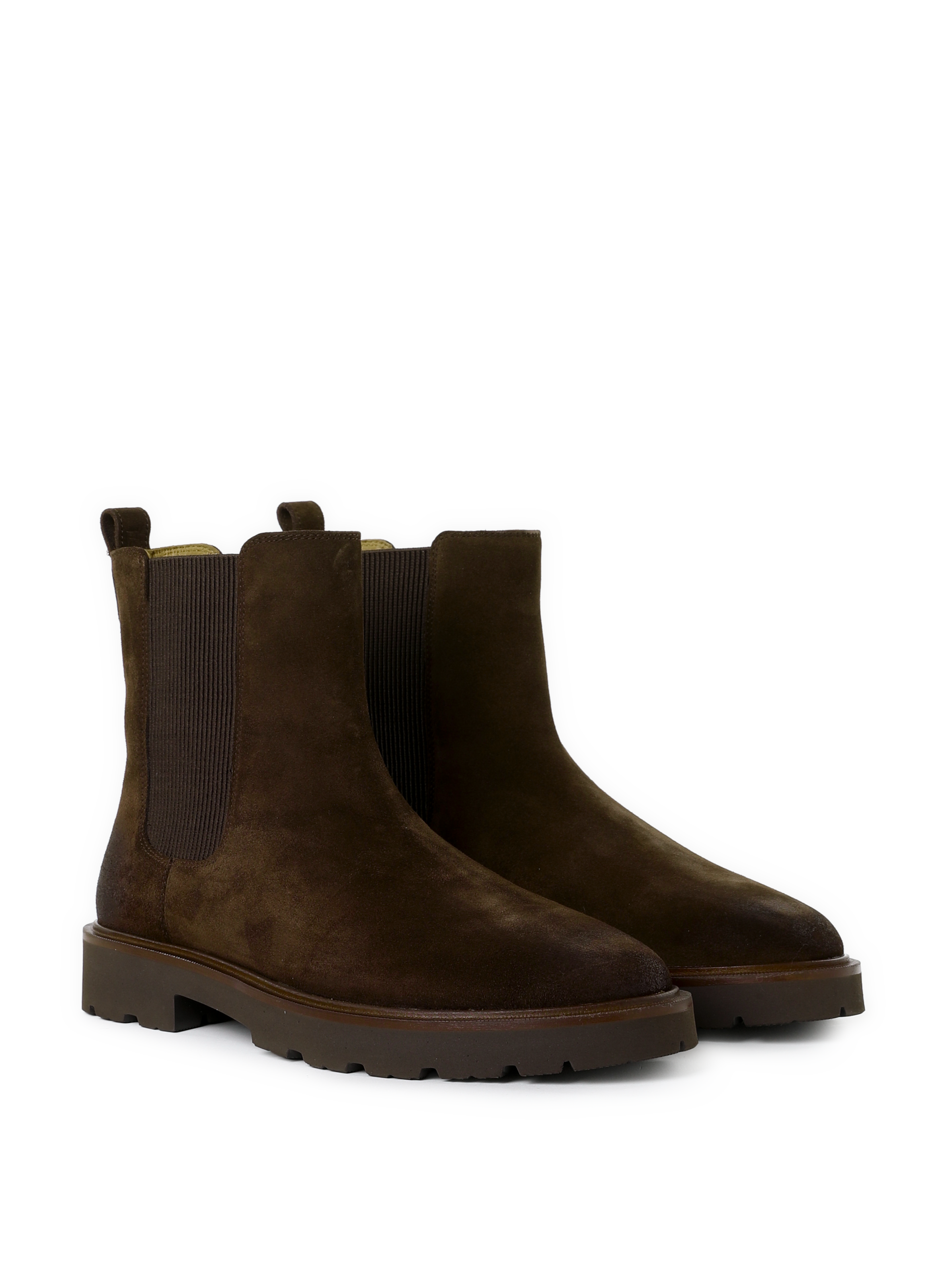 Norize leather mixed boots GEOX Brown