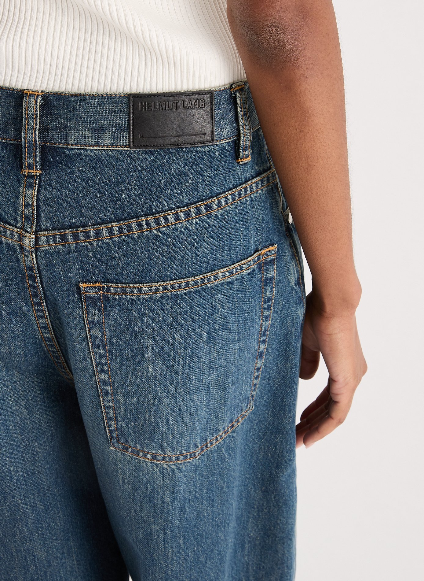 Cotton Cocoon Balloon Jeans HELMUT LANG Blue