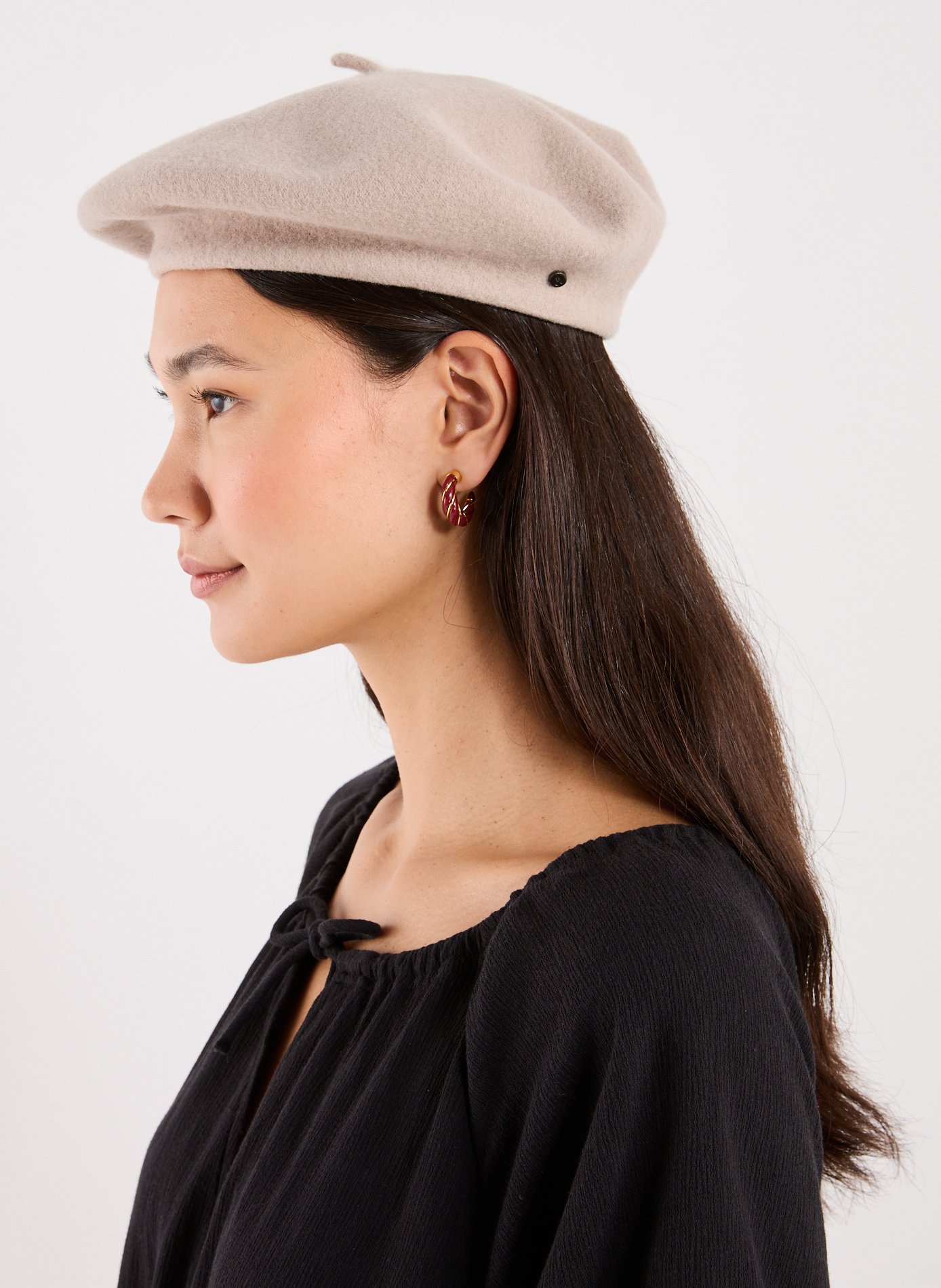 Wool beret DORIA 1905 Brown