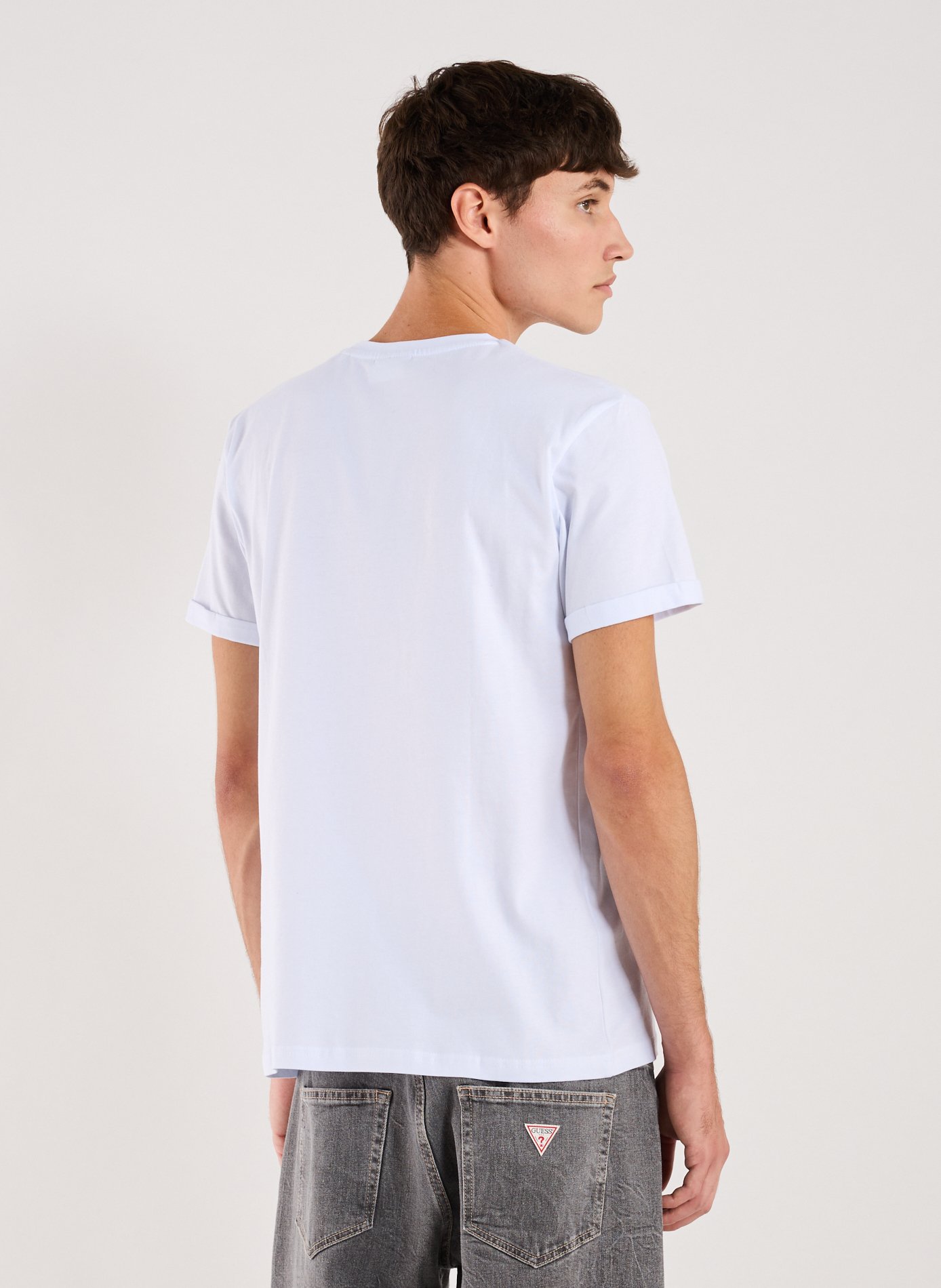 T-shirt brodé en coton LES DEUX Blanc
