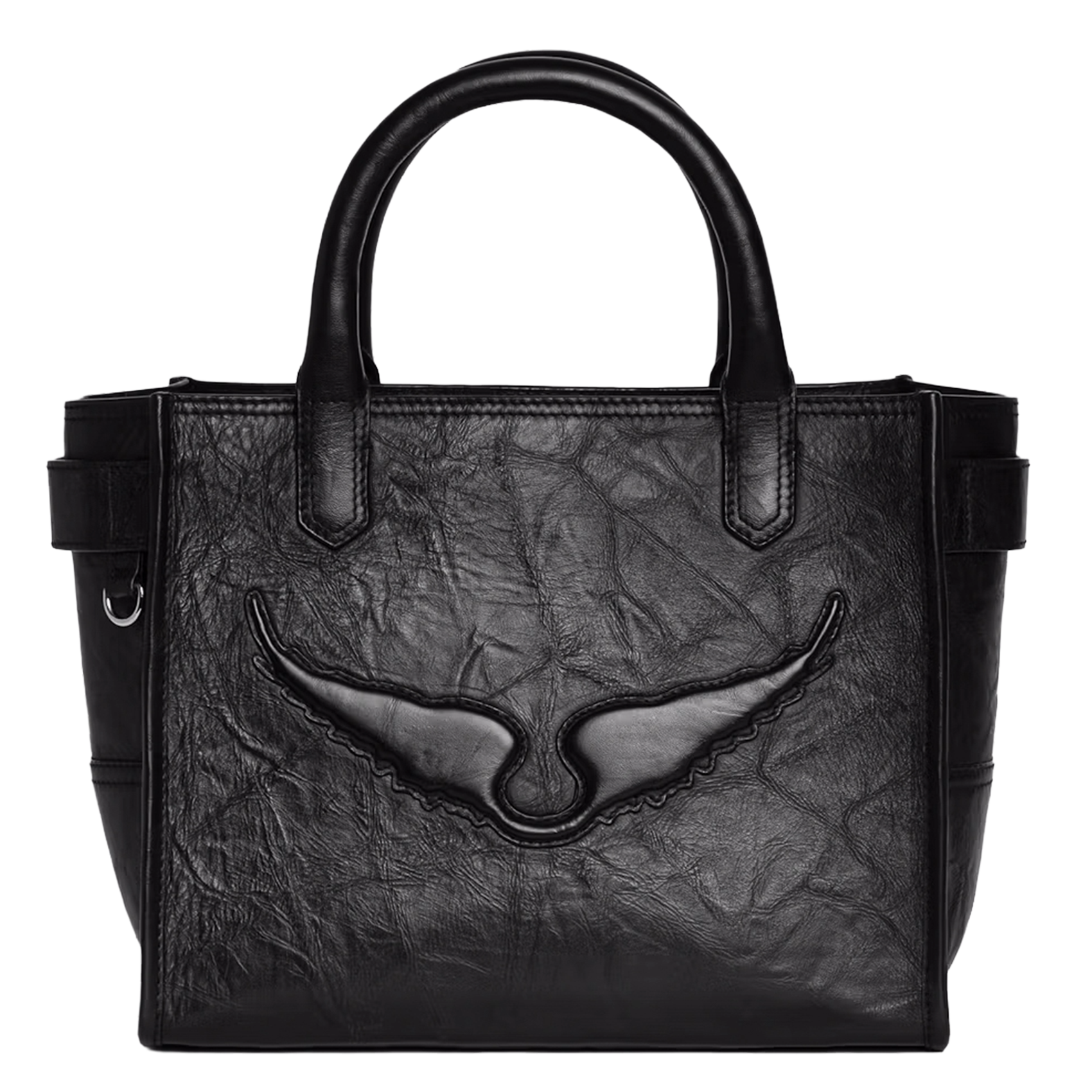 Sac à main en cuir angel ZADIG&VOLTAIRE Noir