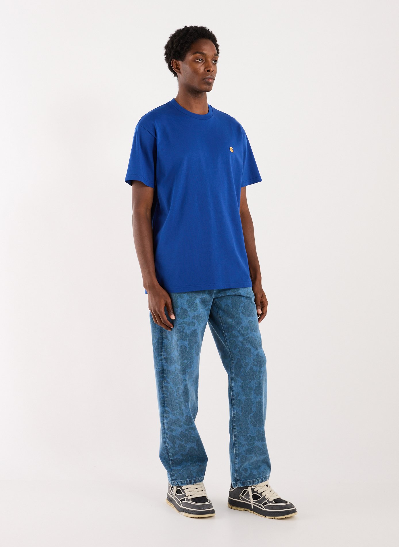 Oversized cotton T-shirt CARHARTT WIP Blue