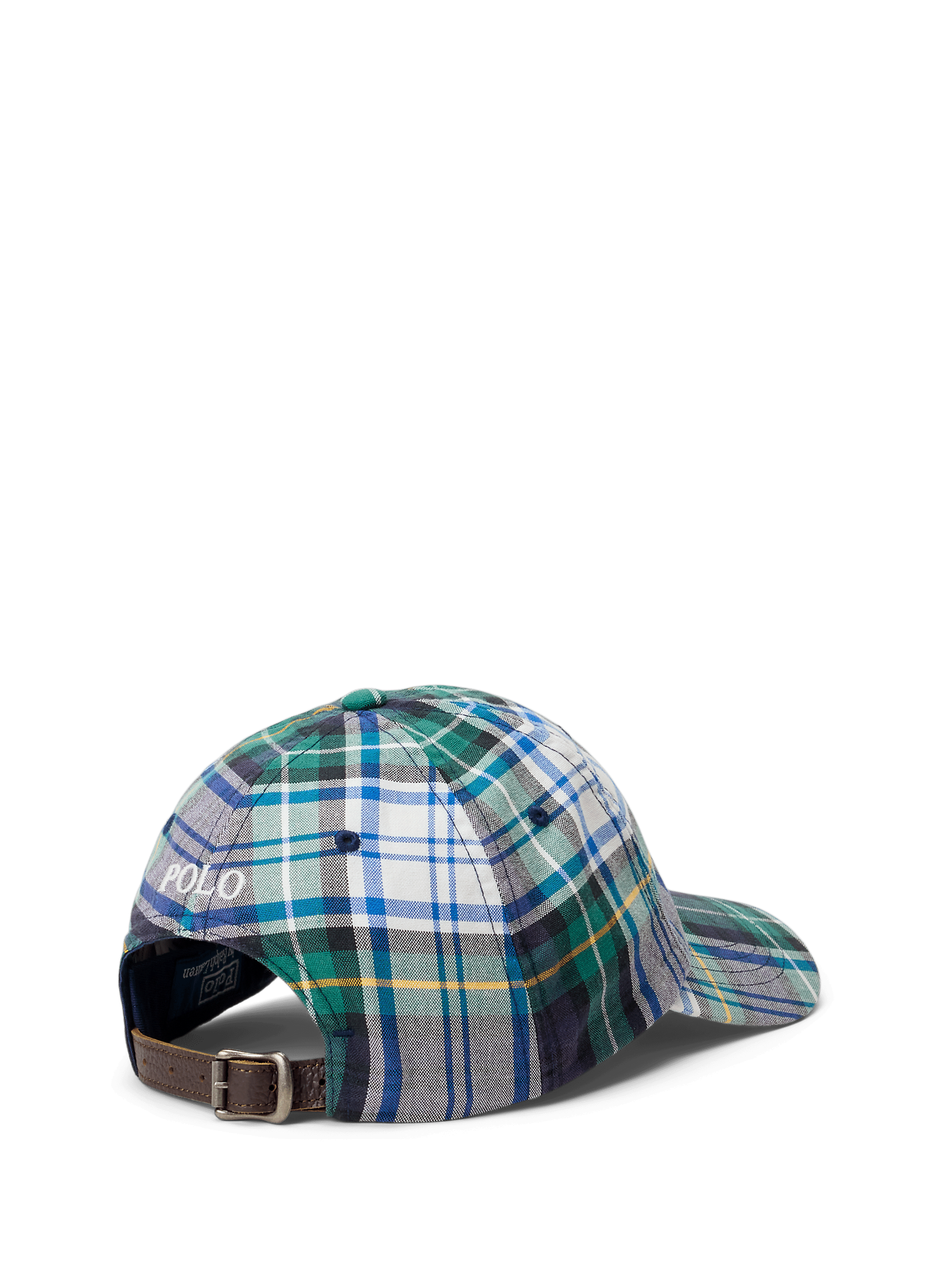 Casquette à carreaux en coton POLO RALPH LAUREN Blanc