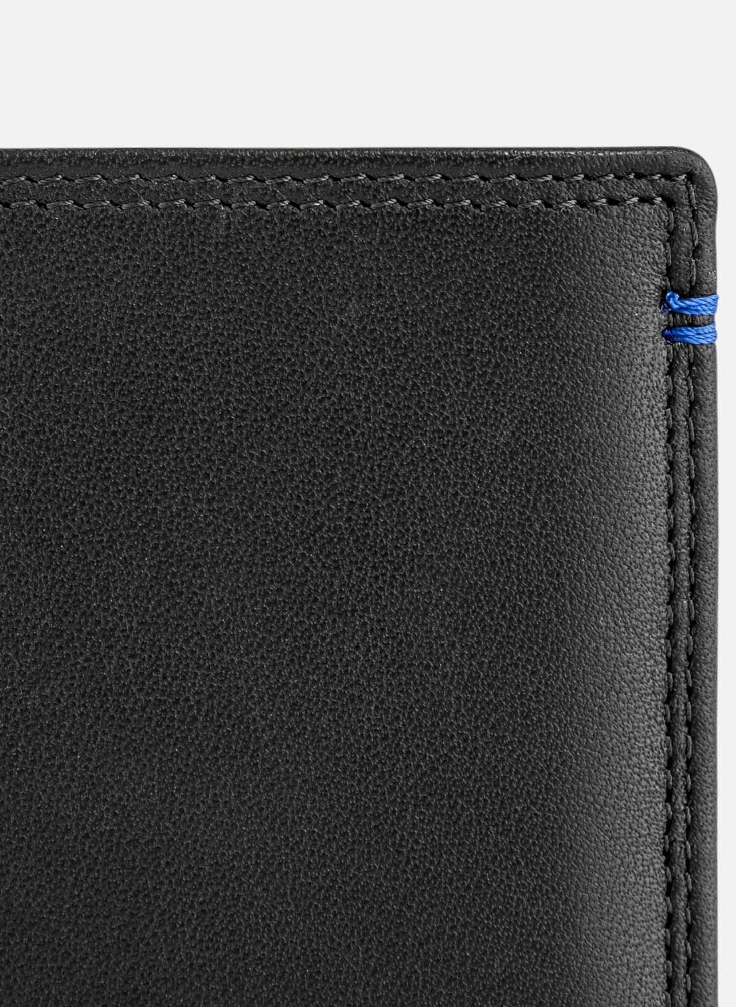 Portefeuille vertical moyen modèle zippé 2 volets martin en cuir lisse LE TANNEUR Noir