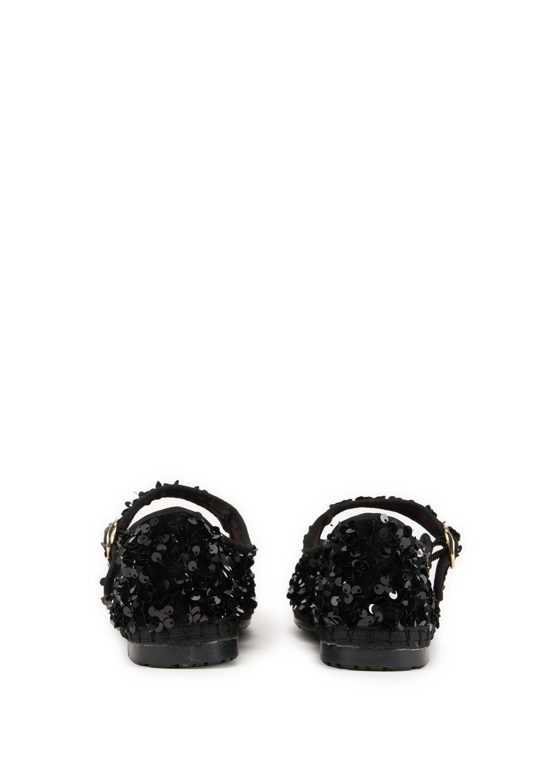 Ballerines sequins en coton mélangé FLABELUS Noir