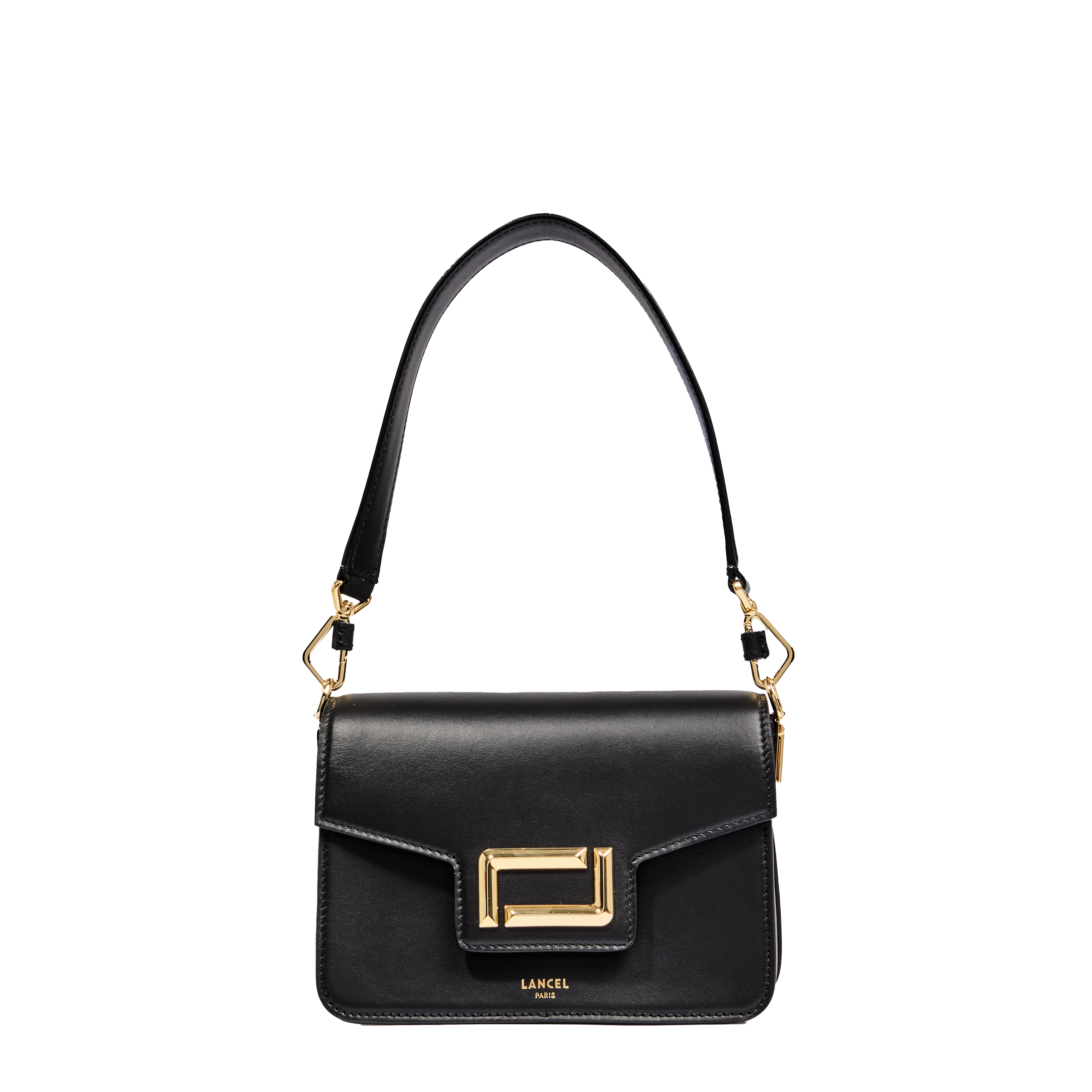 Sac rabat s angèle de lancel en cuir LANCEL Noir
