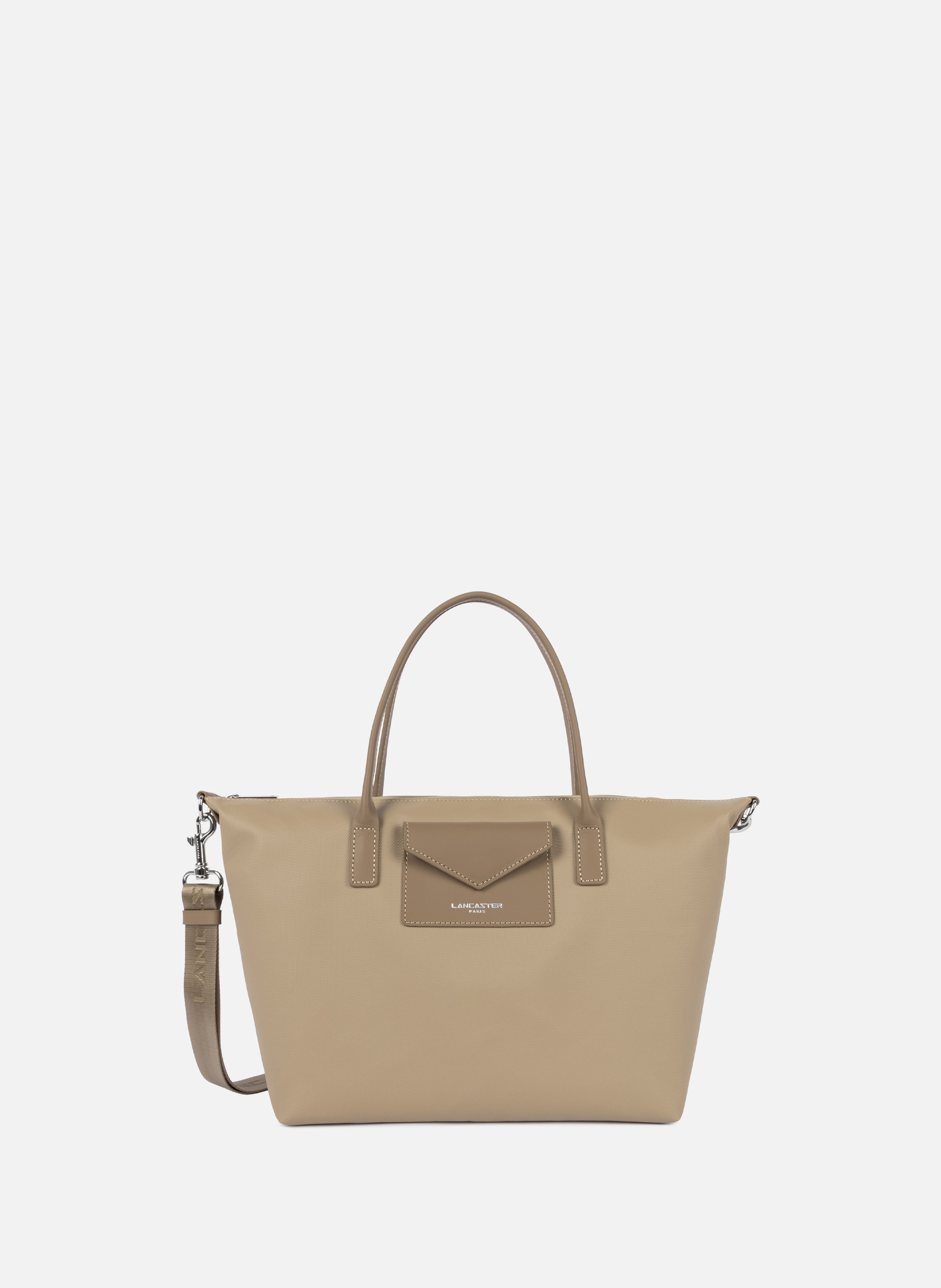 Sac cabas main - storm kba Beige by LANCASTER LANCASTER Sac cabas main - storm kba Beige