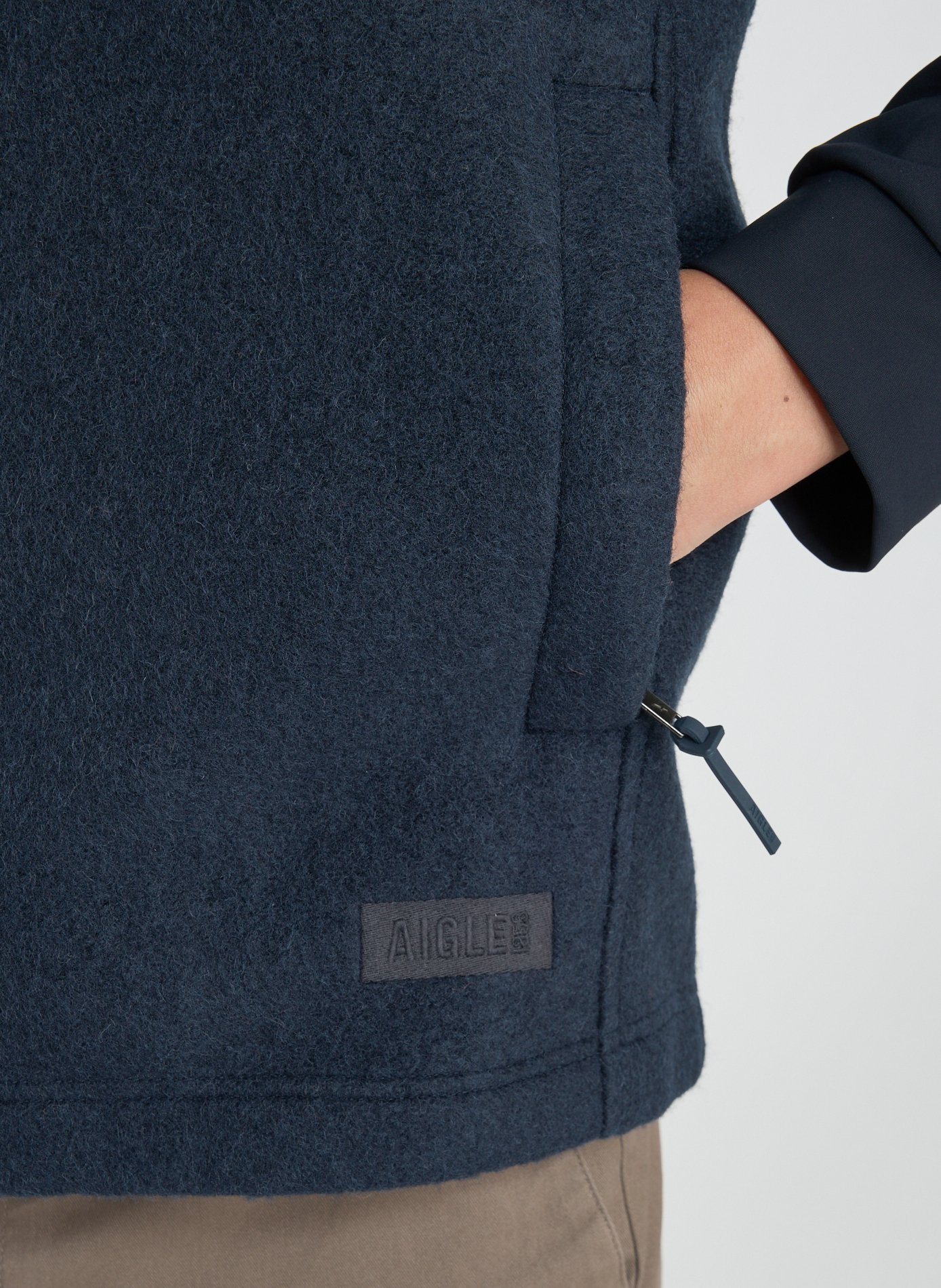 Doudoune sans manches à col montant AIGLE Bleu