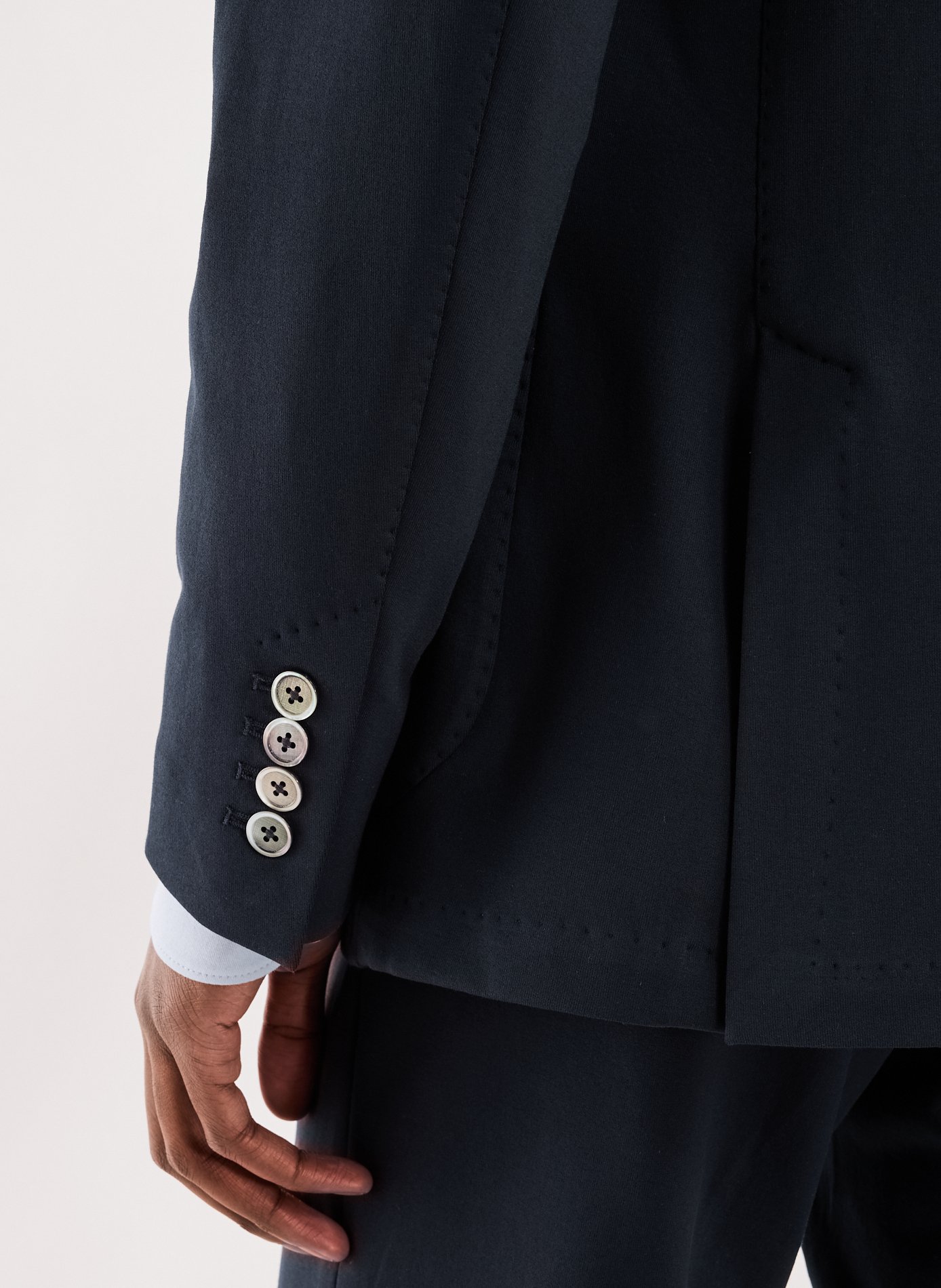 Veste de tailleur droite Adrian en coton mélangé STEFAN BRANDT Bleu