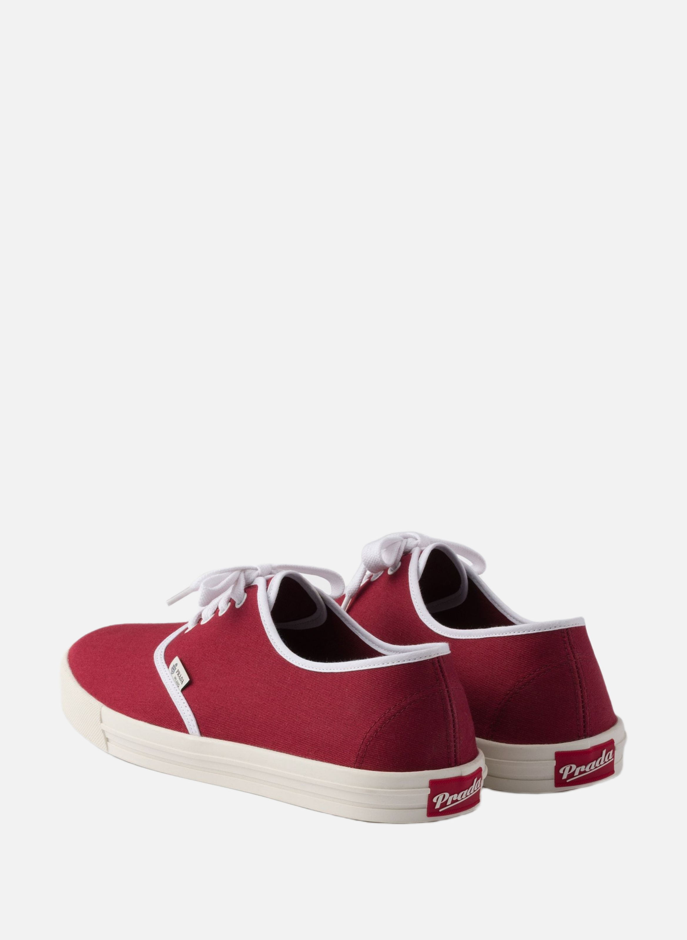 Baskets en tissu PRADA Rouge