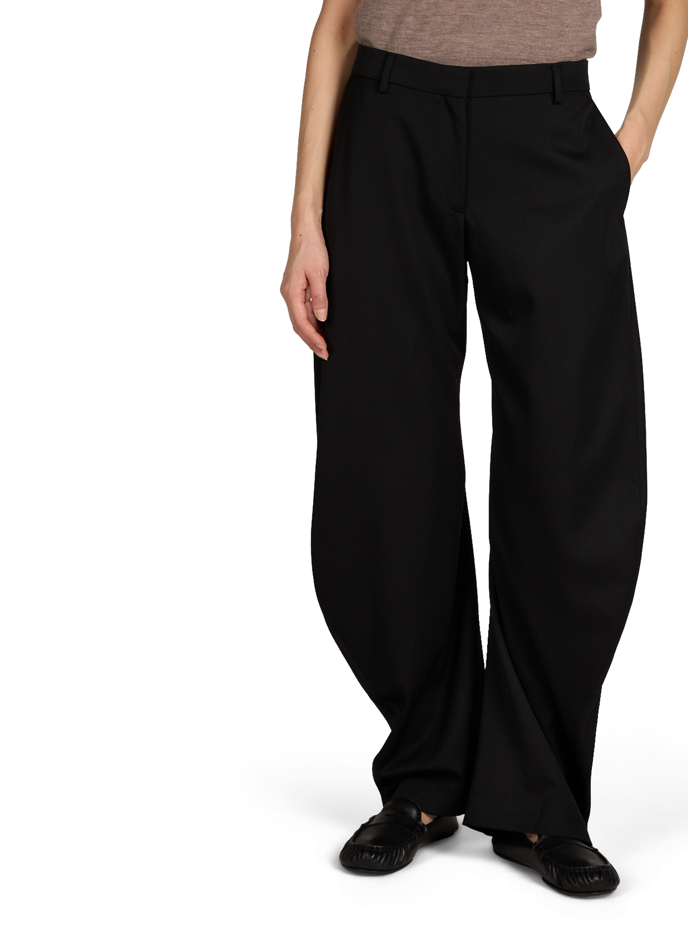 Pantalon ample en laine ACNE STUDIOS Noir