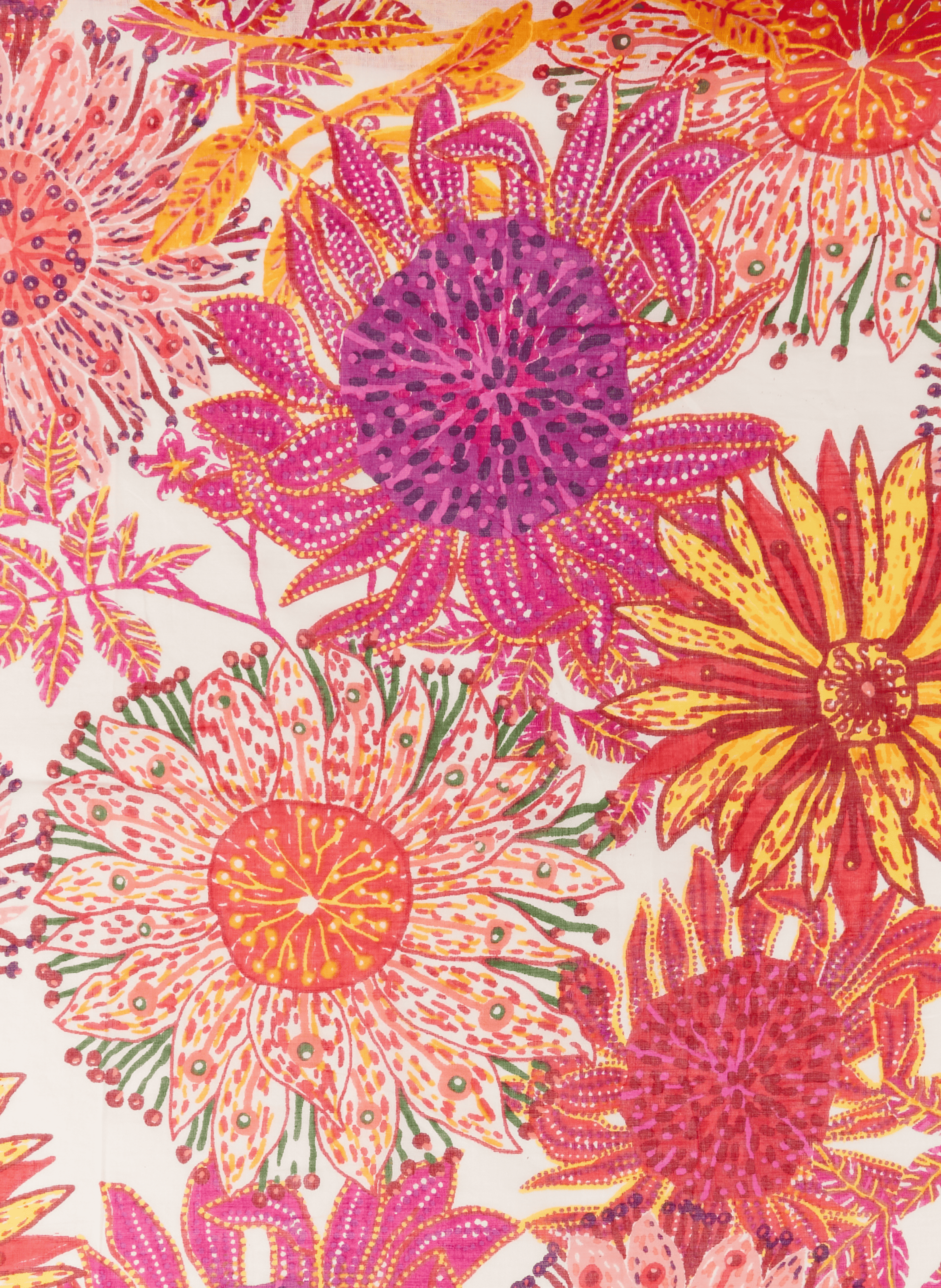 Etole Gros Tournesols en coton AU PRINTEMPS PARIS Rose