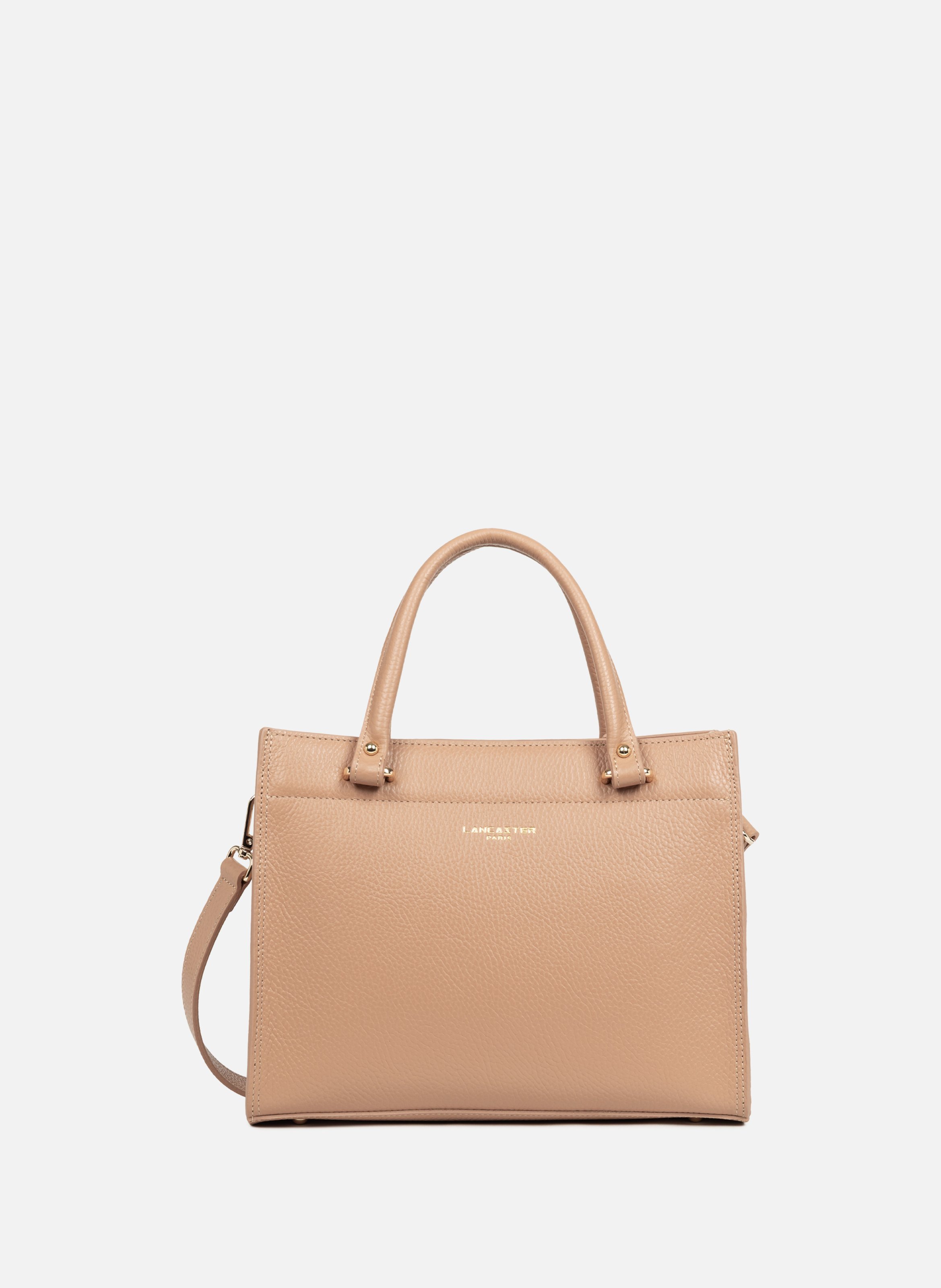 M handbag - foulonné double LANCASTER Beige