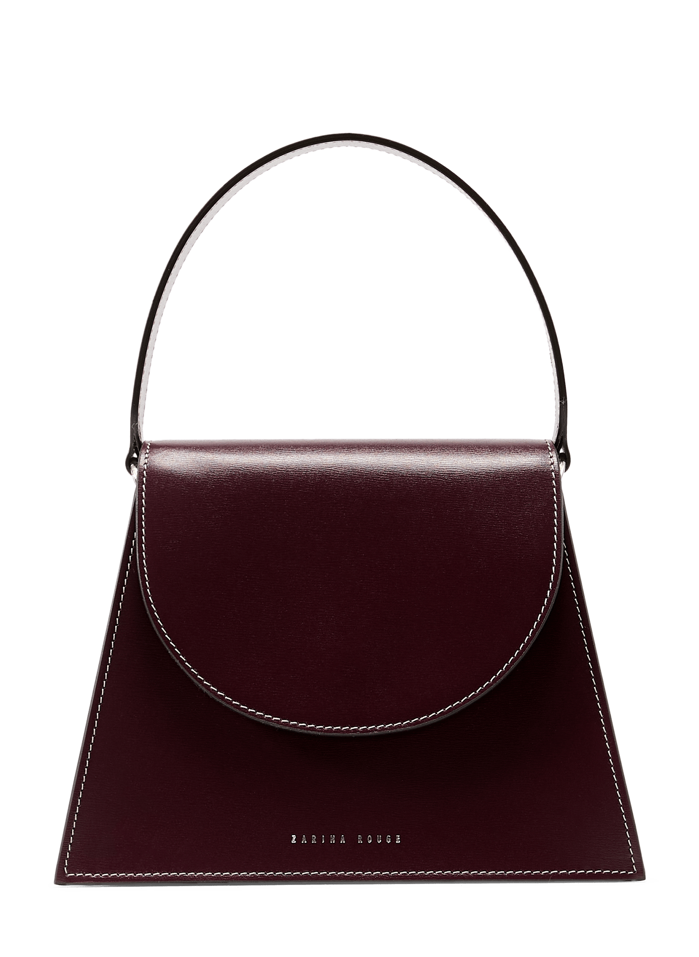 Sac à main avec bandoulière amovible en cuir ZARINA ROUGE Brown