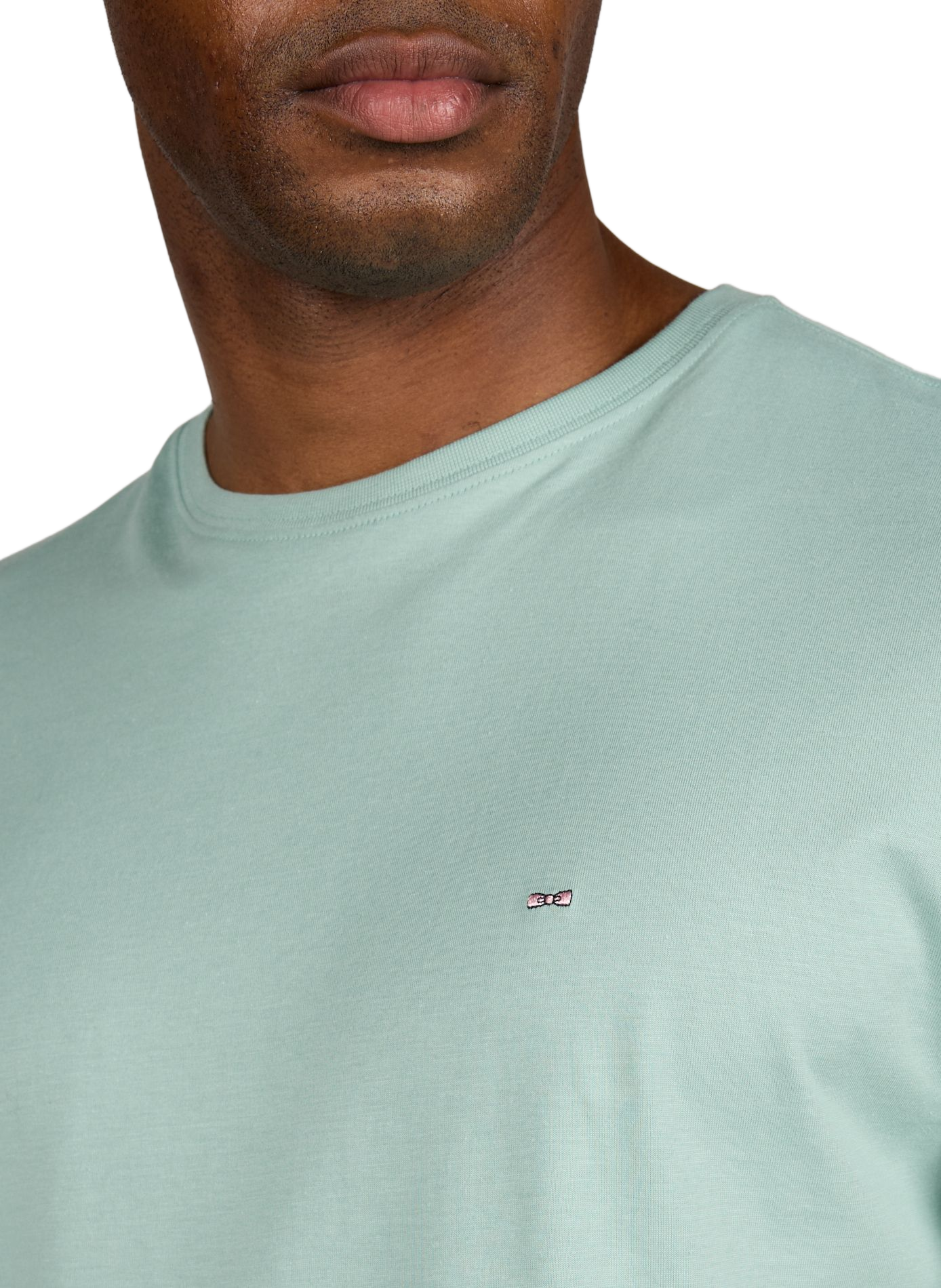 Maglietta diritta con collo tondo in cotone EDEN PARK Blu