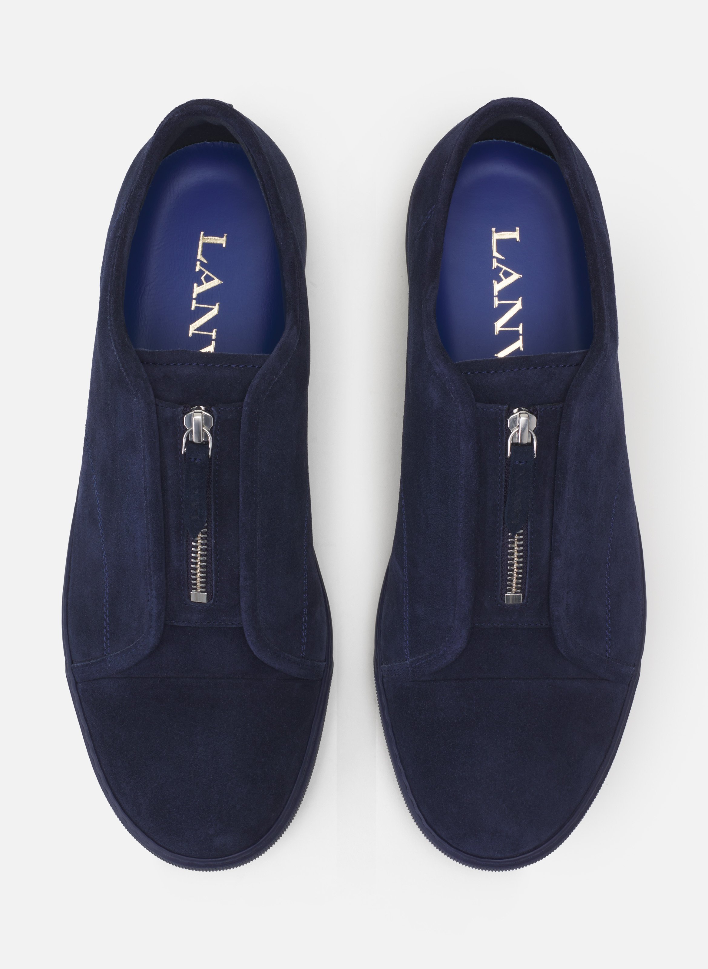 Sneakers dbb1 zip en suede LANVIN Bleu