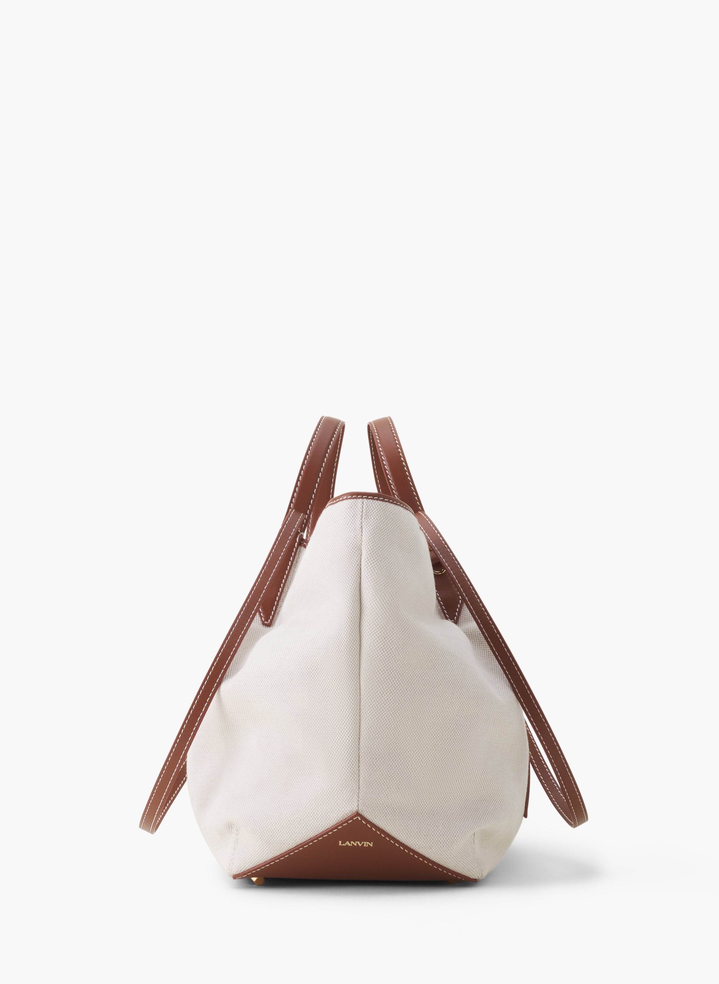 Sac cabas catch en canvas LANVIN Beige