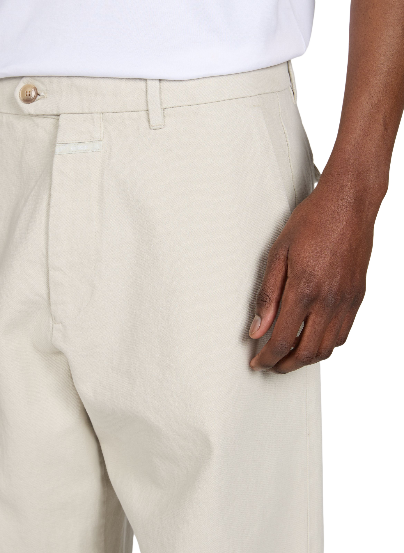 Straight cotton trousers CLOSED Grey