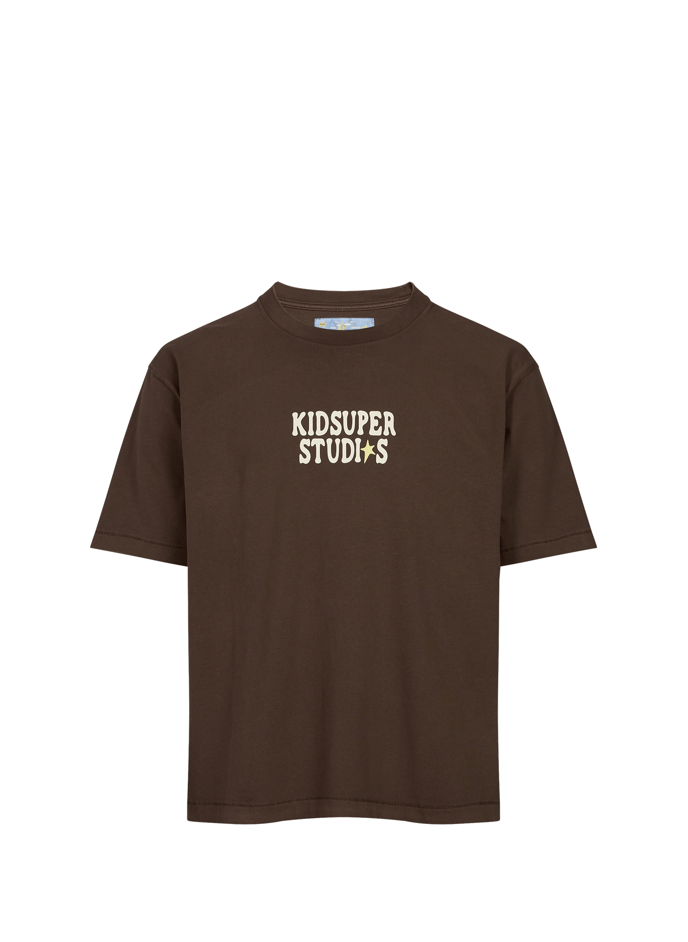 Cotton round-neck T-shirt KIDSUPER Brown