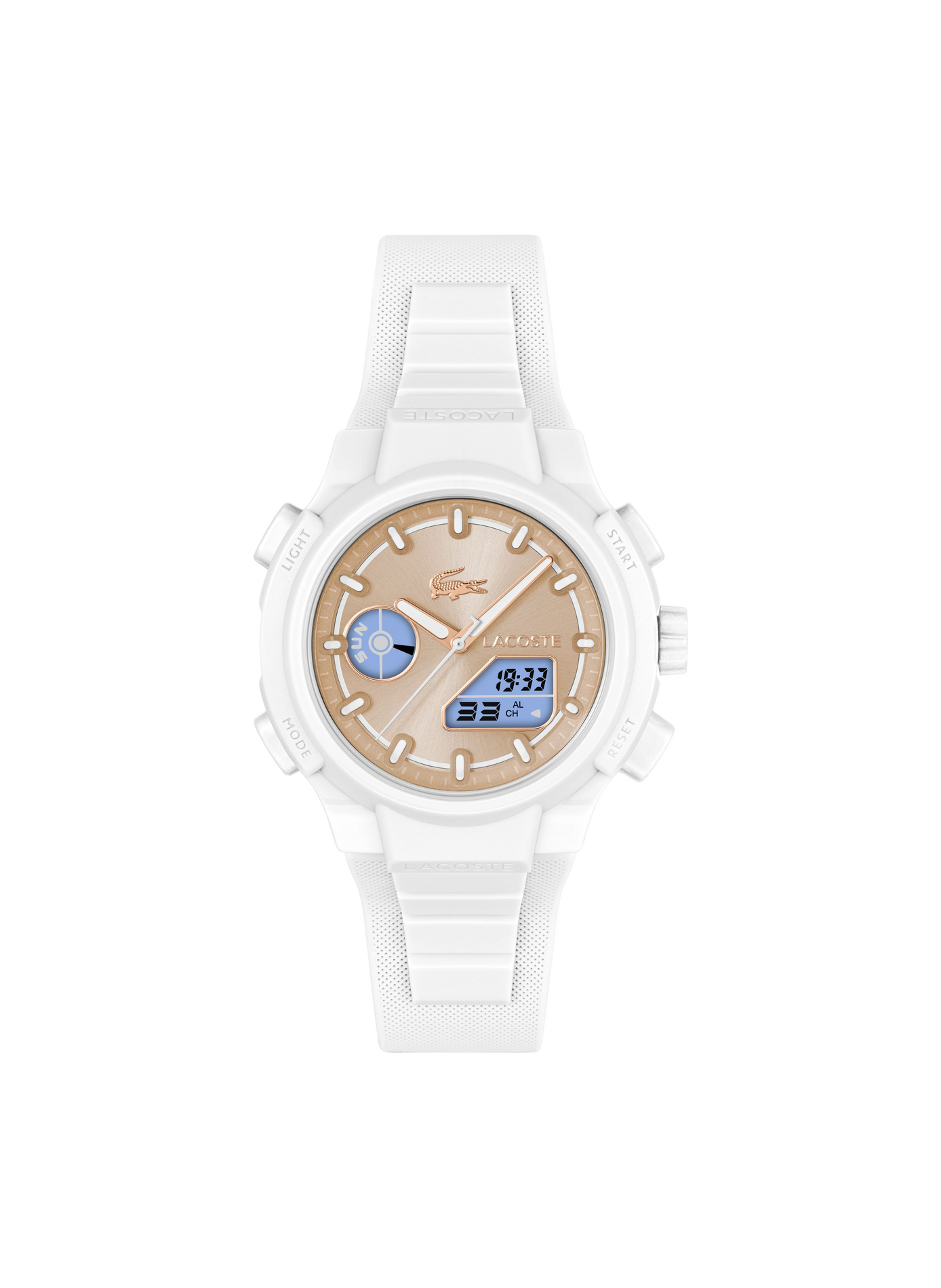 Montre quartz LC33 en silicone  LACOSTE MONTRES Rose