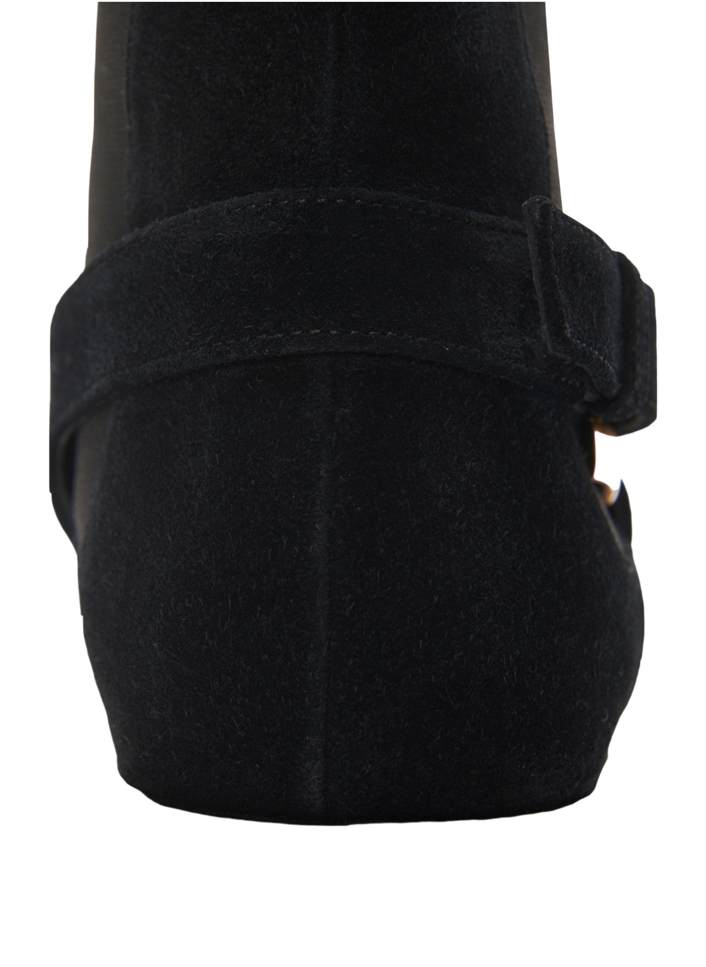 Boots chelsea anthem en cuir suédé BALMAIN Noir