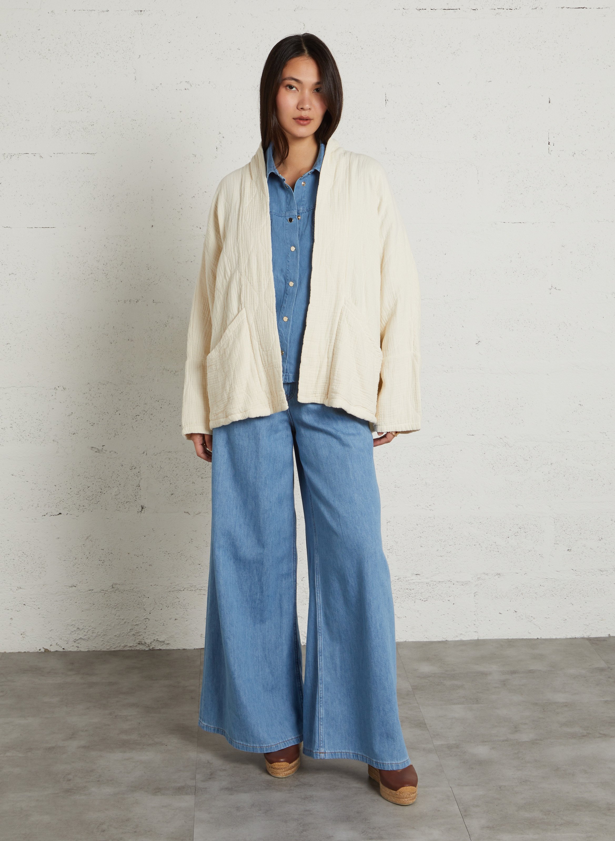 Jean large en coton mélangé romeo xl MAISON 123 Bleu