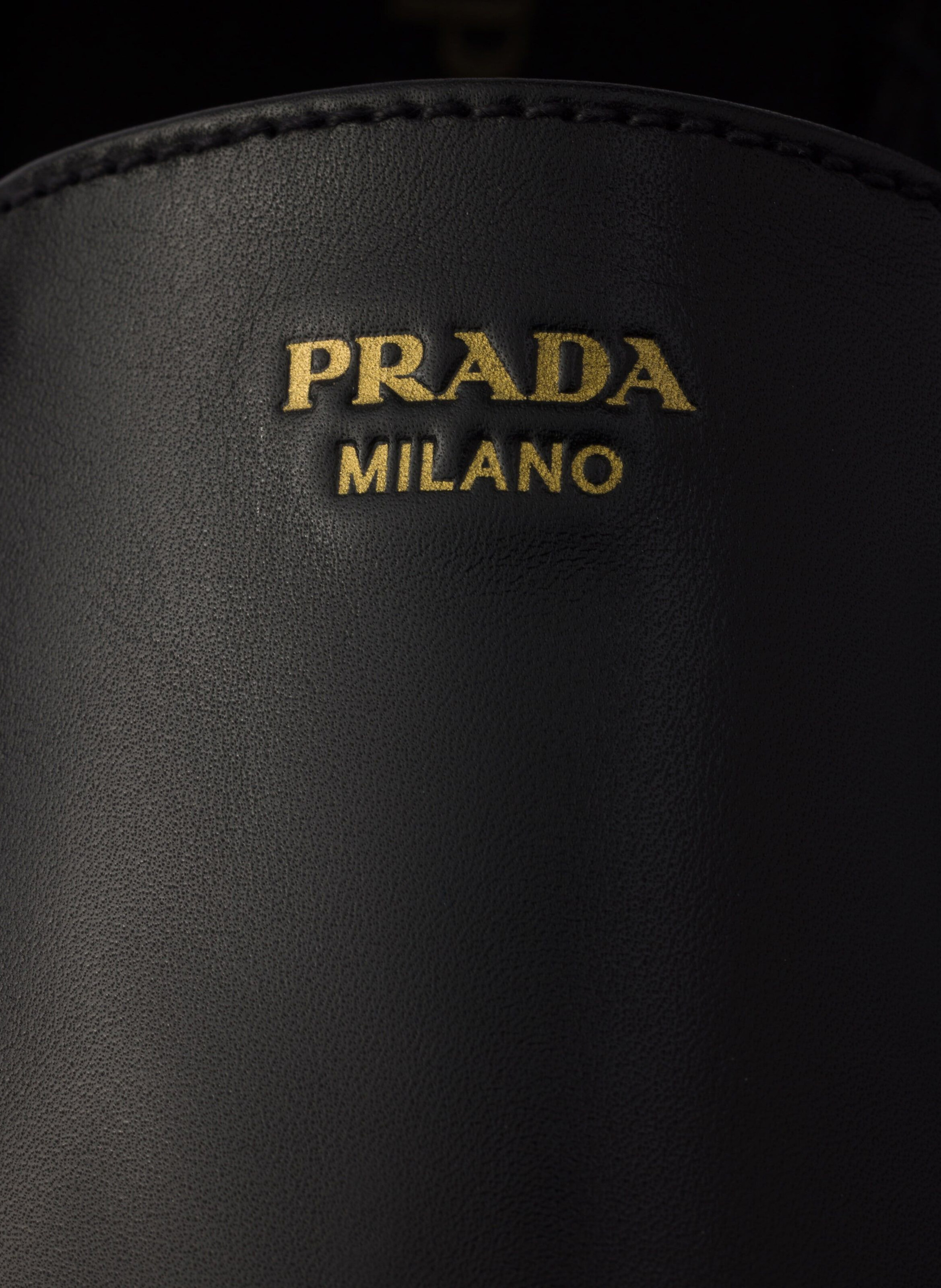 Mocassins en cuir PRADA Noir
