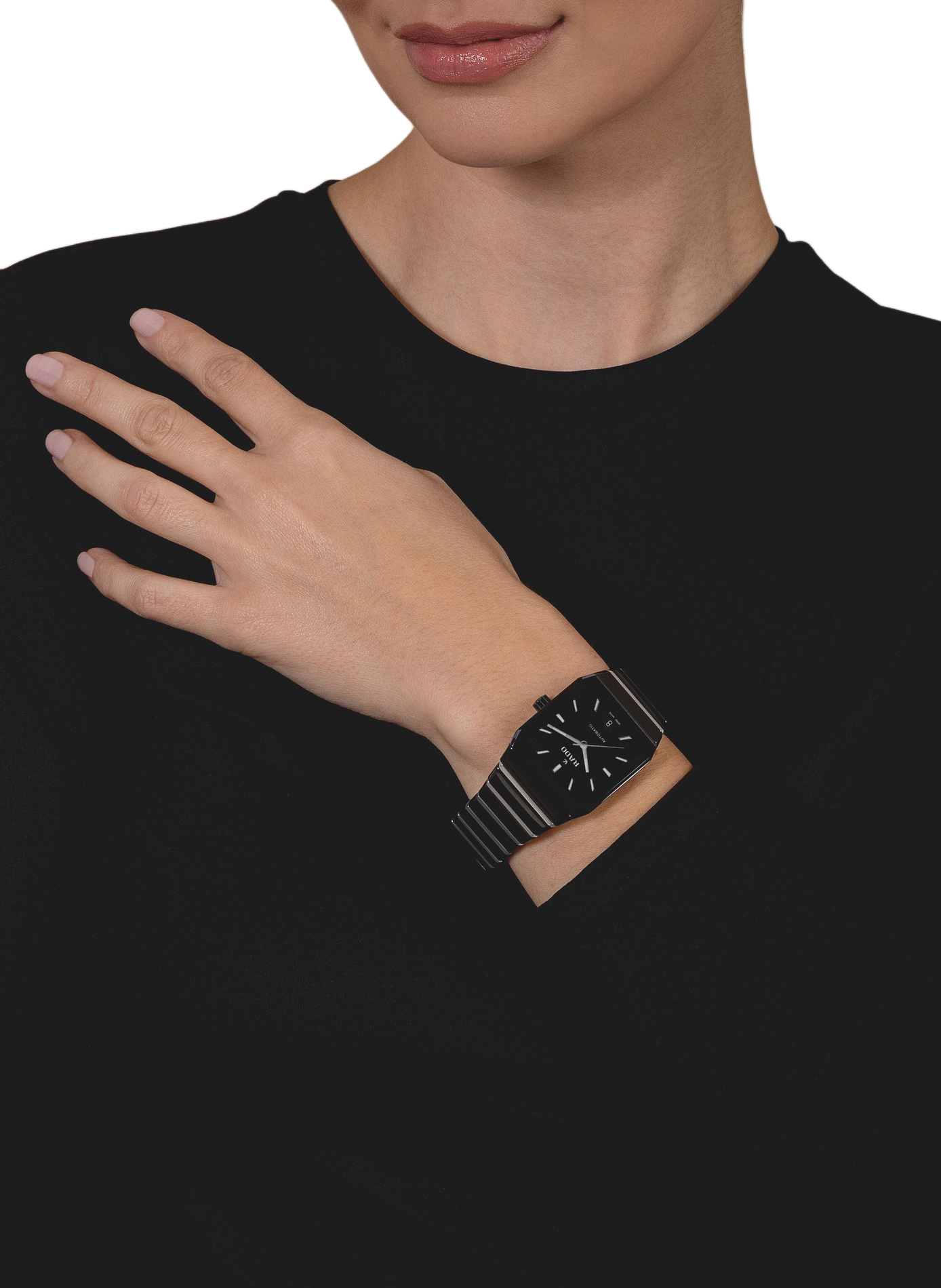 Montre automatique Anatom en céramique RADO Noir